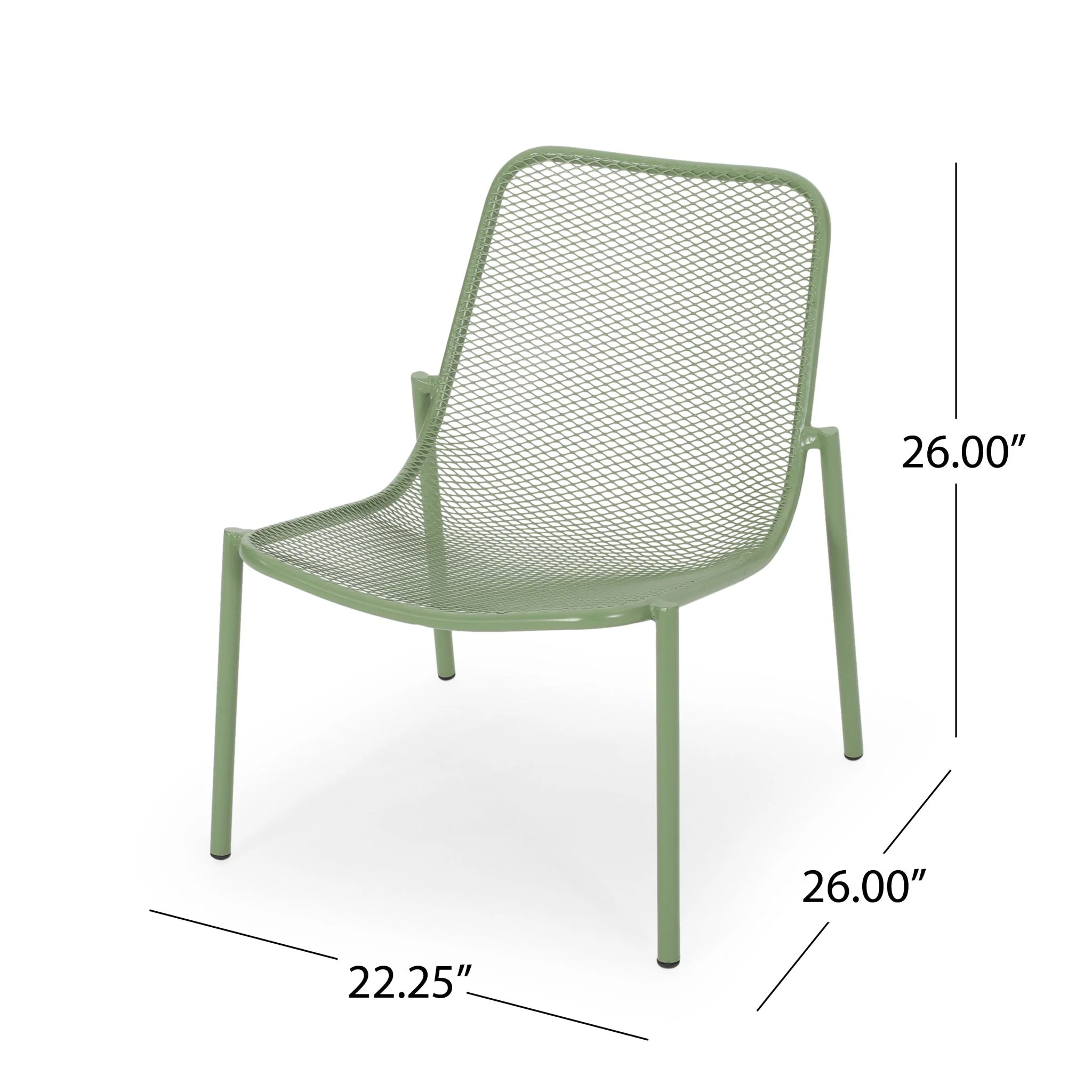 Outdoor Iron Chair With Design - Image 6