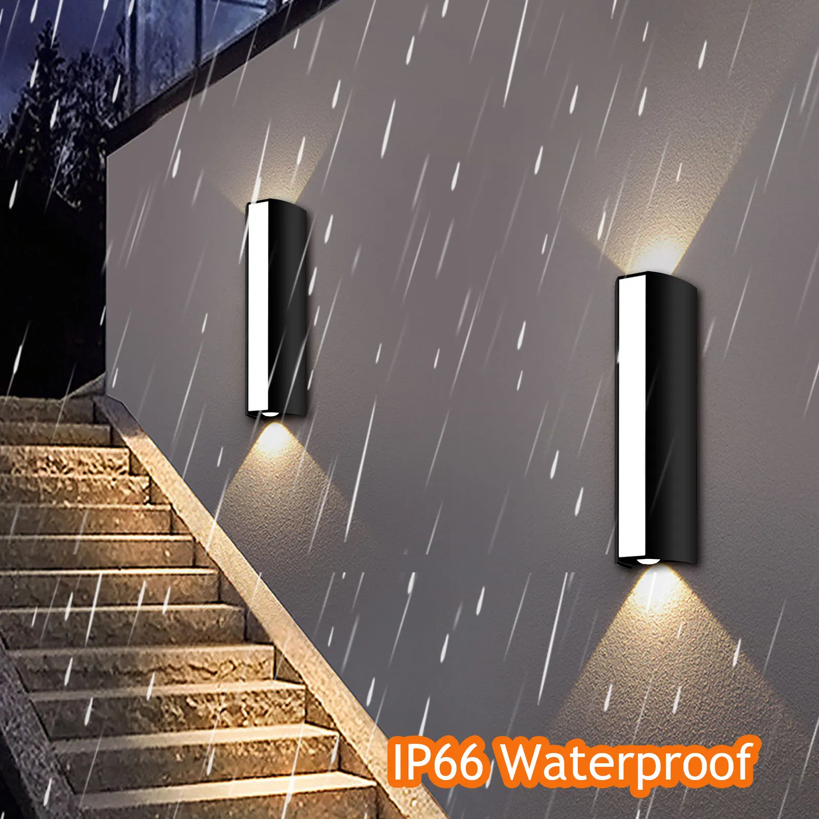 Outdoor LED Wall Light – 10W IP66 Waterproof Lamp for Home Exterior & Garden Decor - Image 3