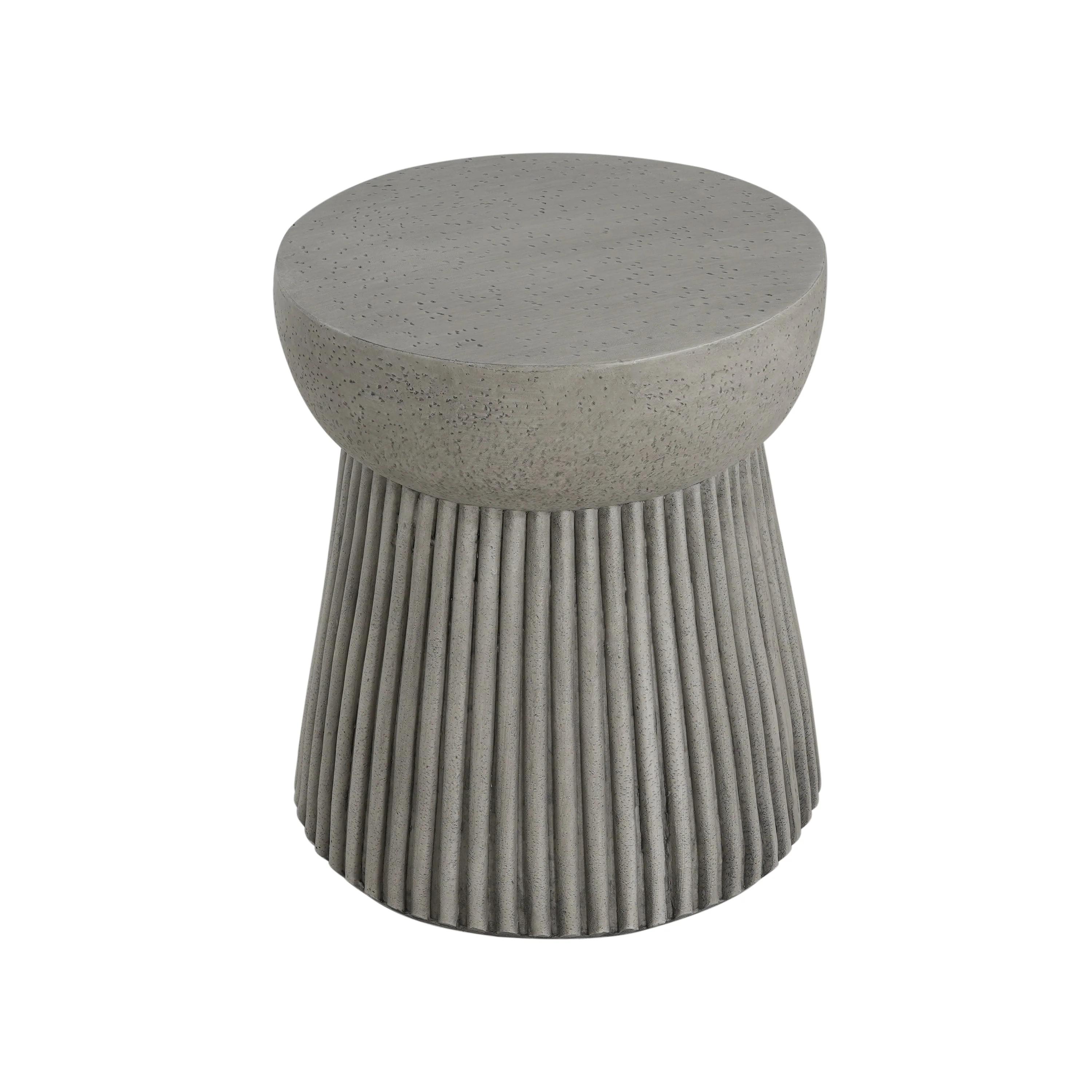 Outdoor Lightweight Concrete Side Table - Image 10