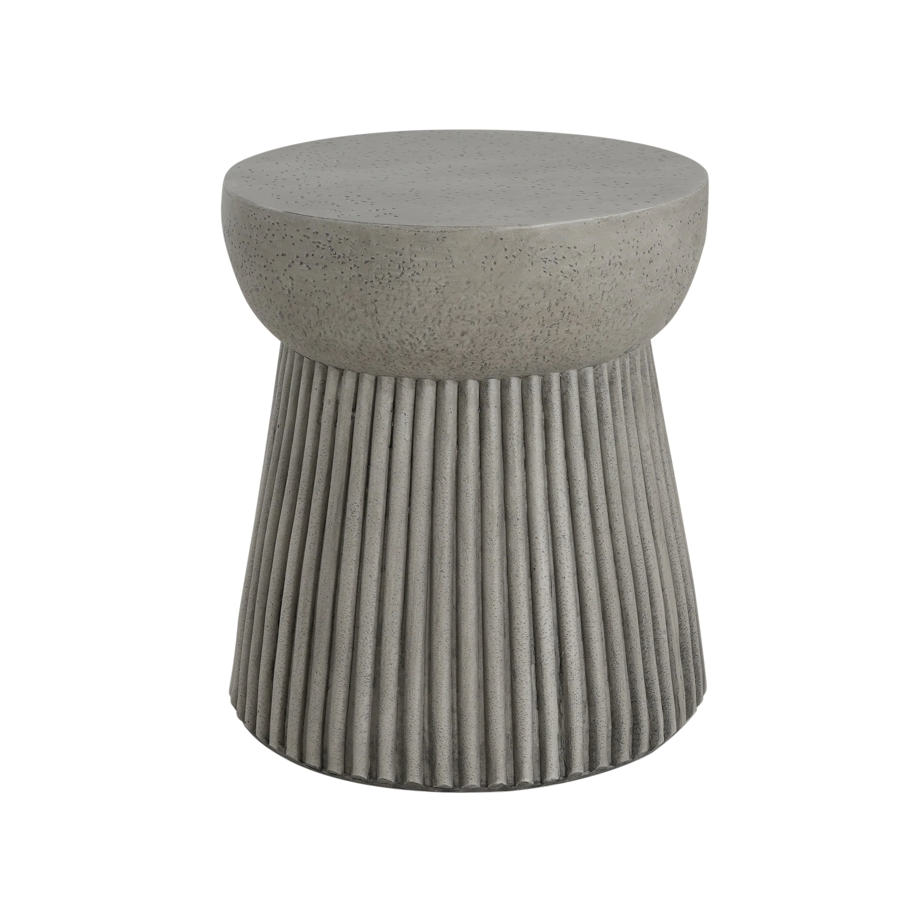 Outdoor Lightweight Concrete Side Table - Image 7