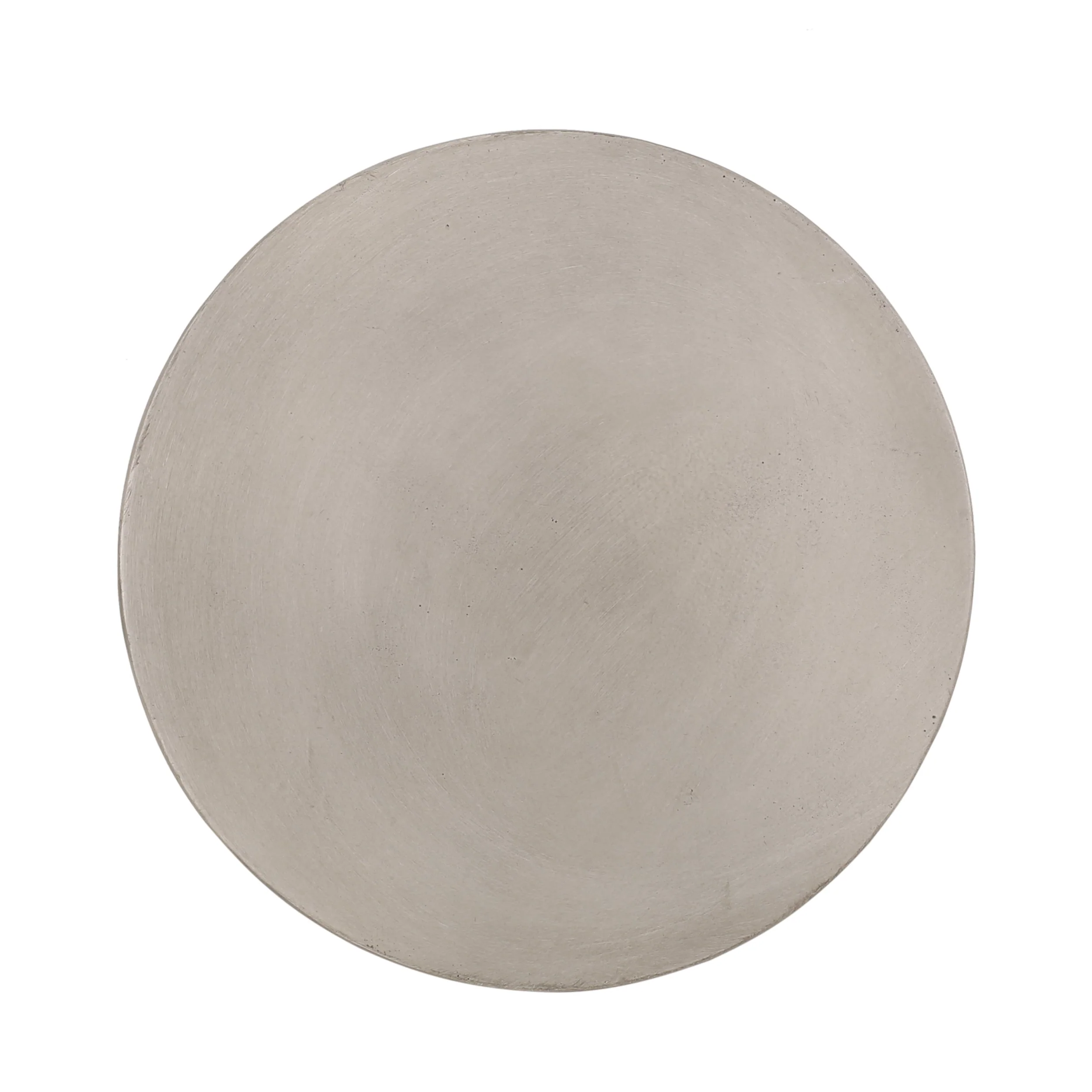 Outdoor Lightweight Concrete Side Table, Light Gray - Image 4
