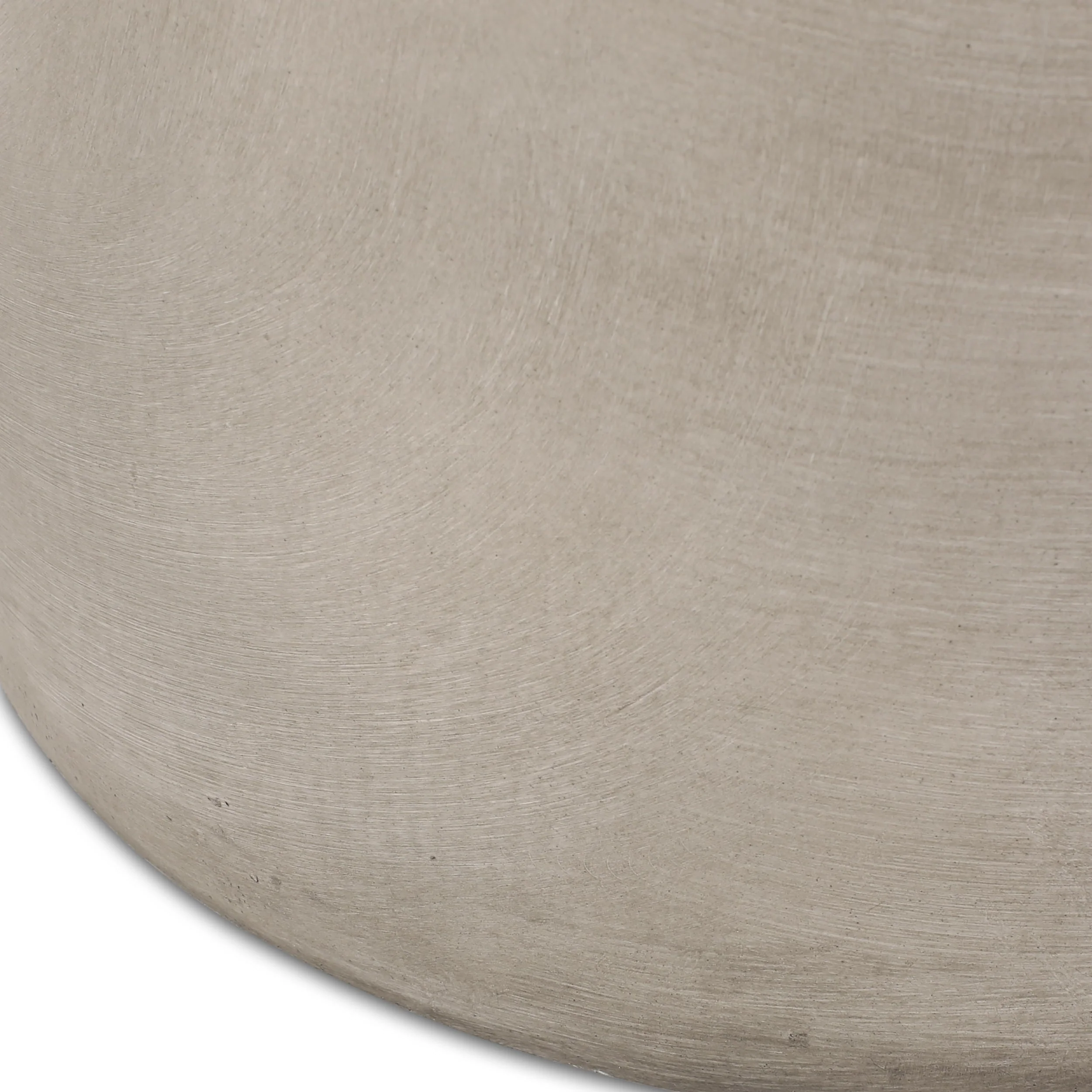 Outdoor Lightweight Concrete Side Table, Light Gray - Image 8