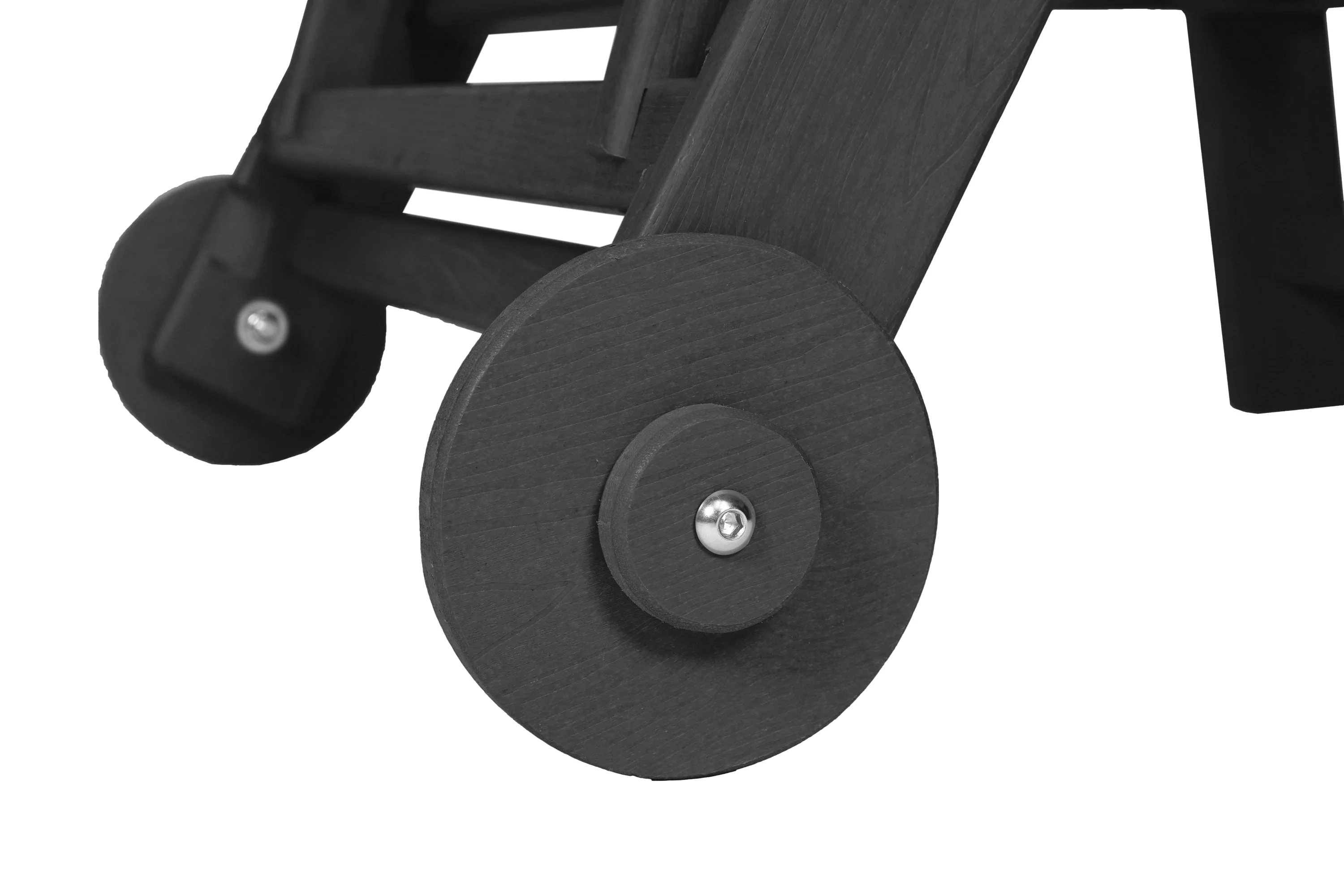 Outdoor Lounge Chair with Wood Texture and Adjustable Backrest - Image 5