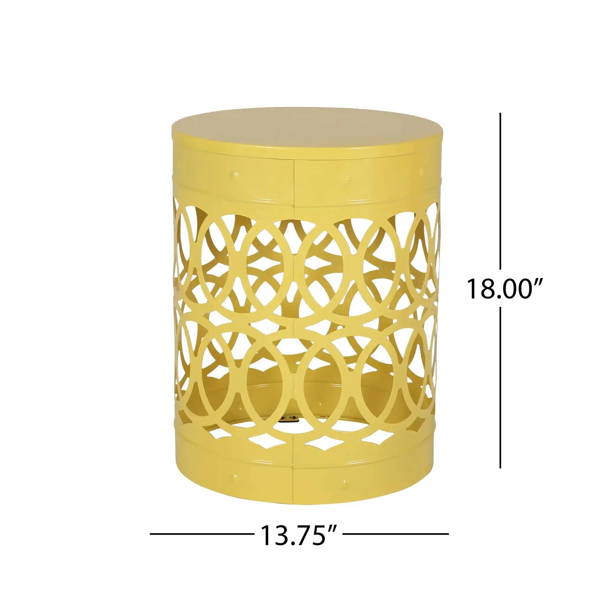 Outdoor Metal Large End Table, Modern Design - Image 11