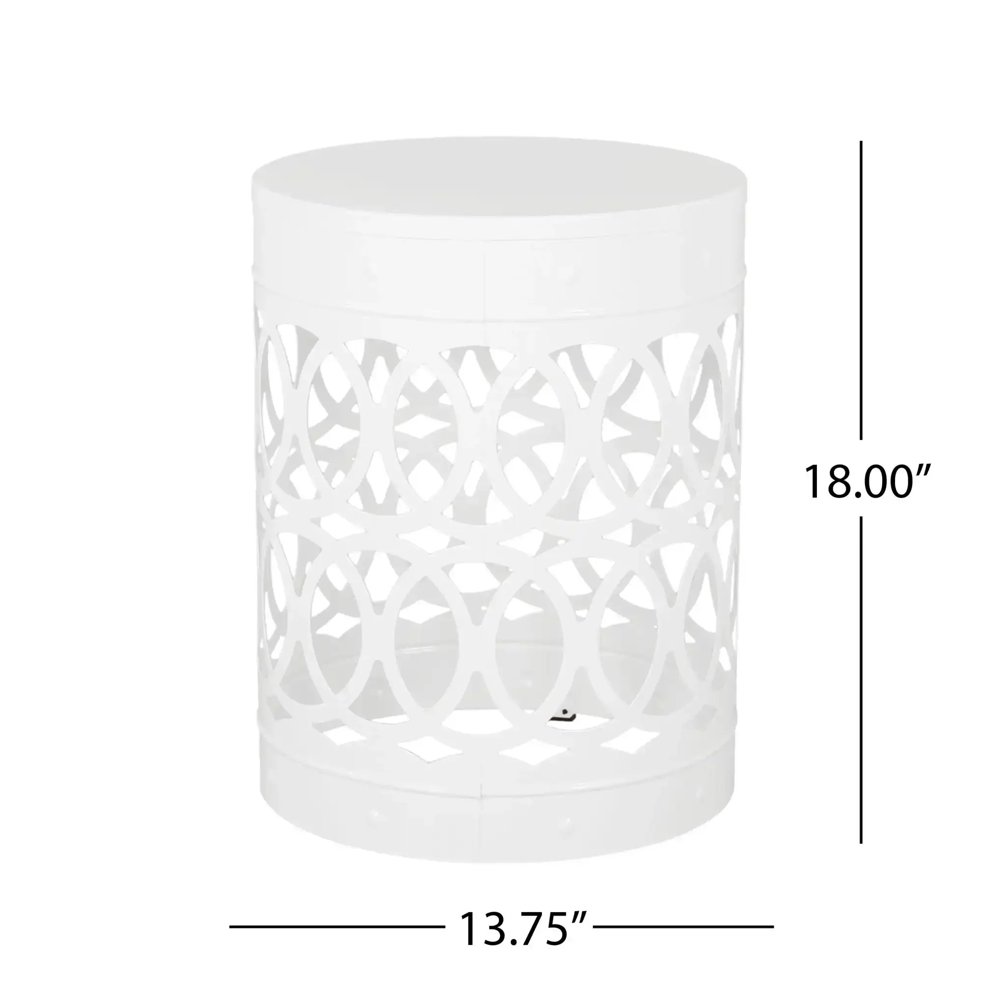 Outdoor Metal Large End Table, Modern Design - Image 13