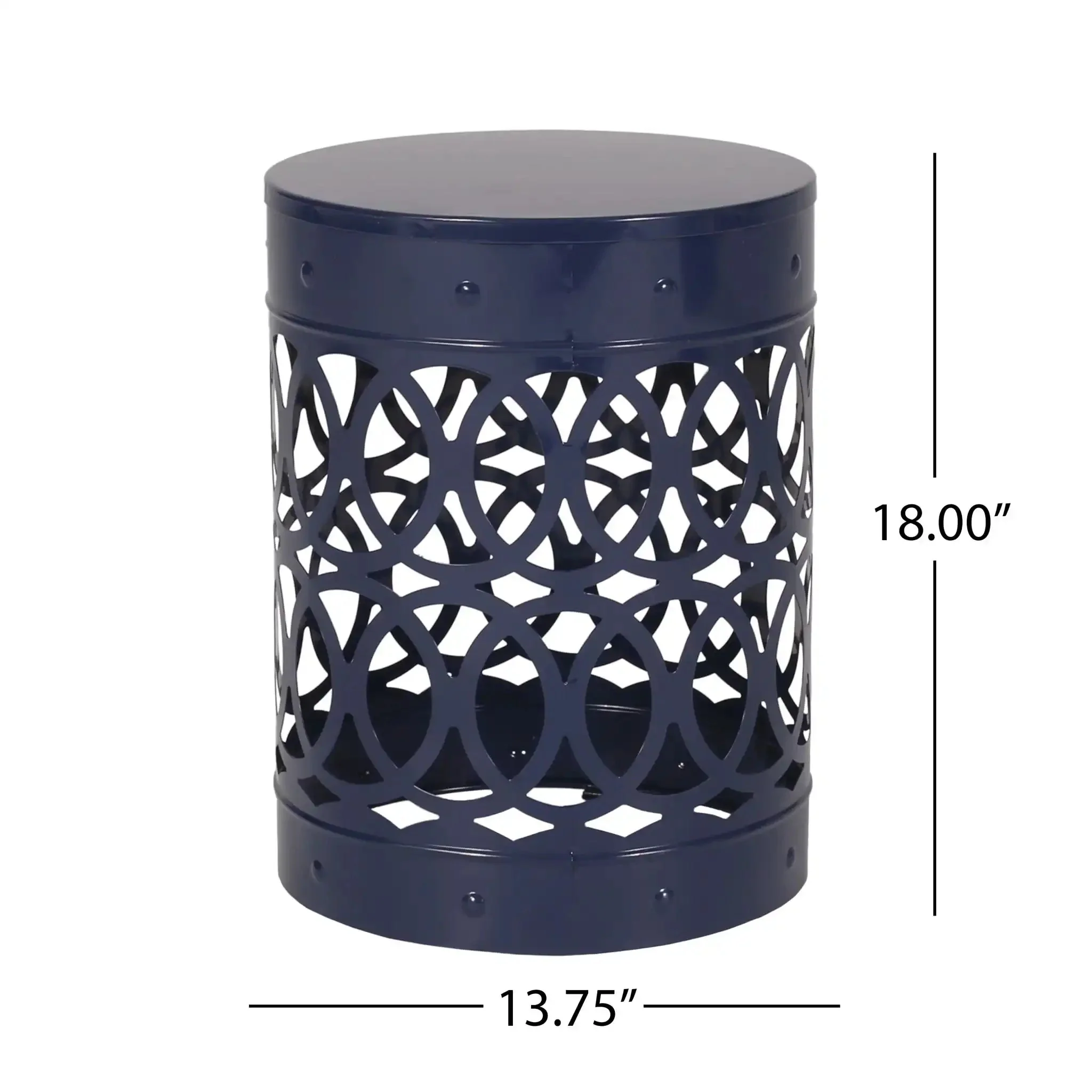 Outdoor Metal Large End Table, Modern Design - Image 16