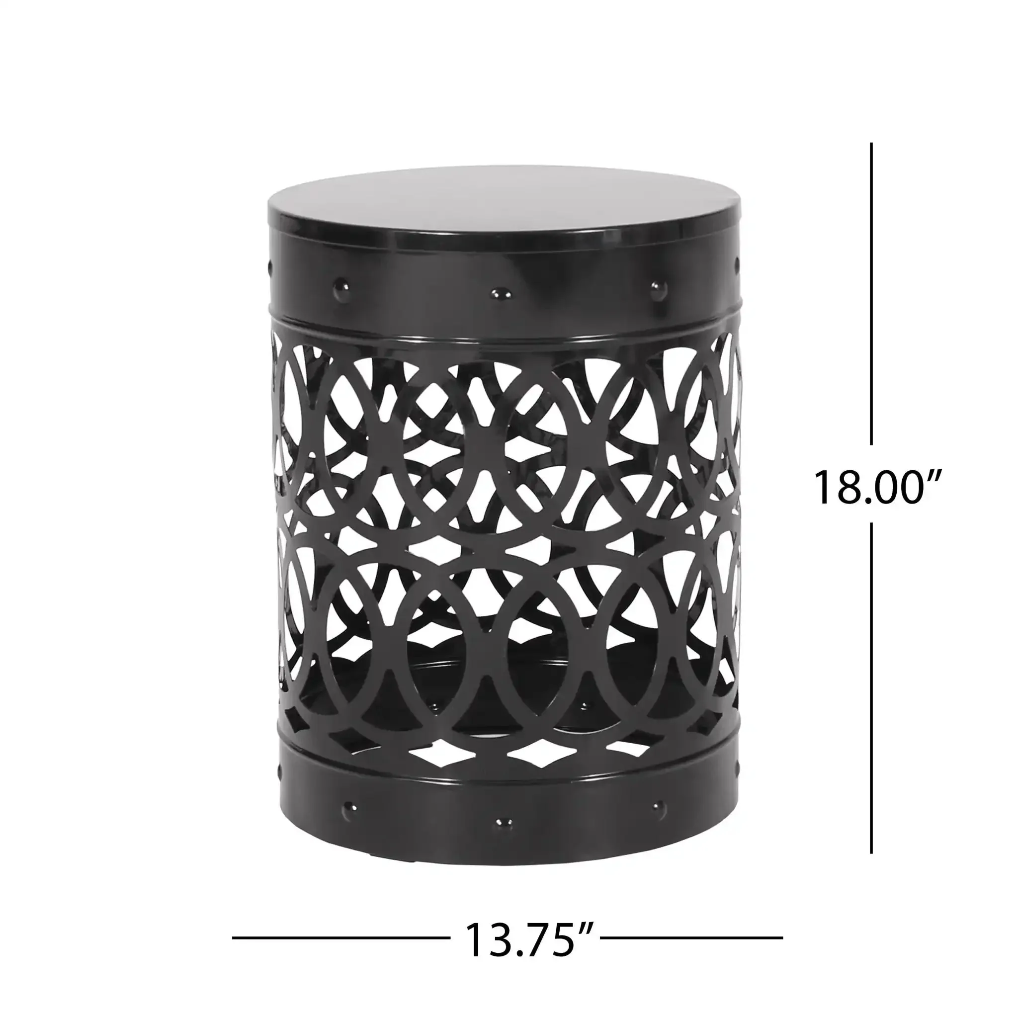 Outdoor Metal Large End Table, Modern Design - Image 18