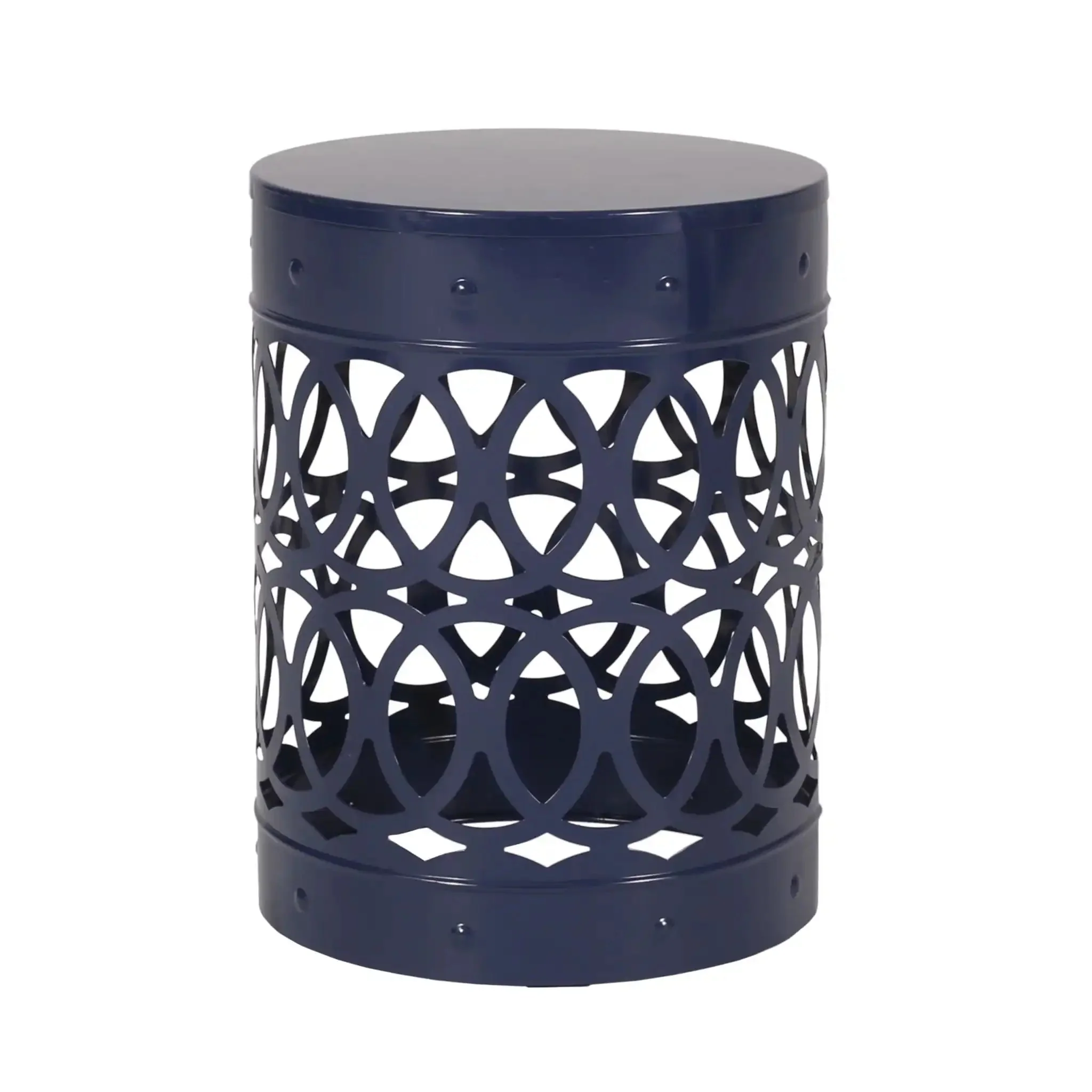 Outdoor Metal Large End Table, Modern Design - Image 2