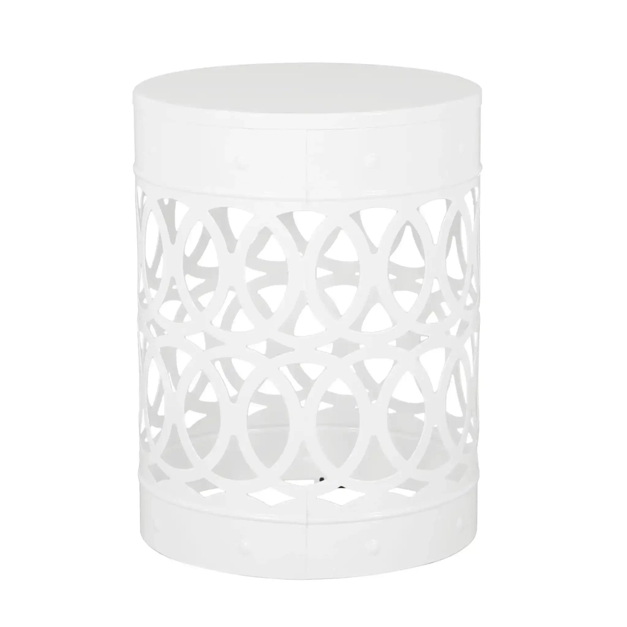 Outdoor Metal Large End Table, Modern Design - Image 4