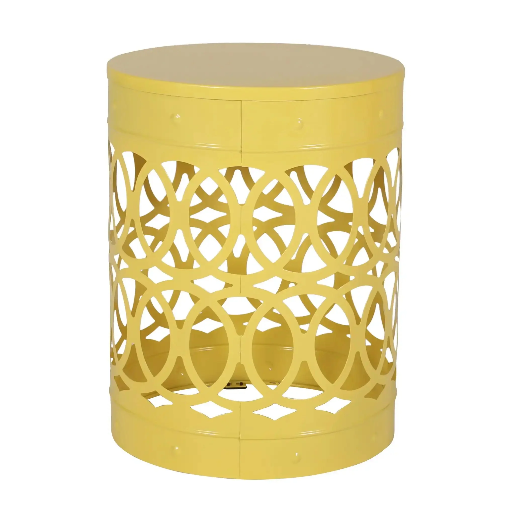 Outdoor Metal Large End Table, Modern Design - Image 5