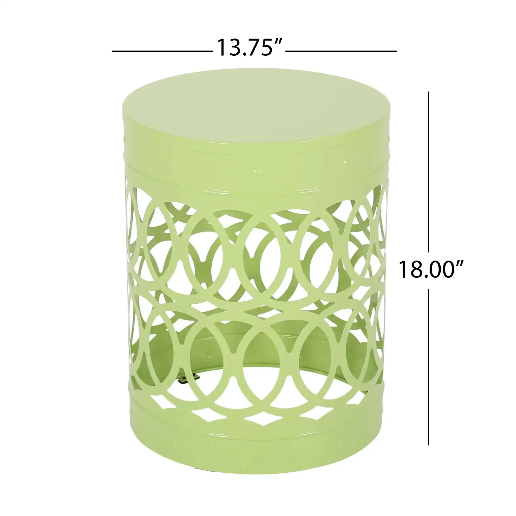 Outdoor Metal Large End Table, Modern Design - Image 9