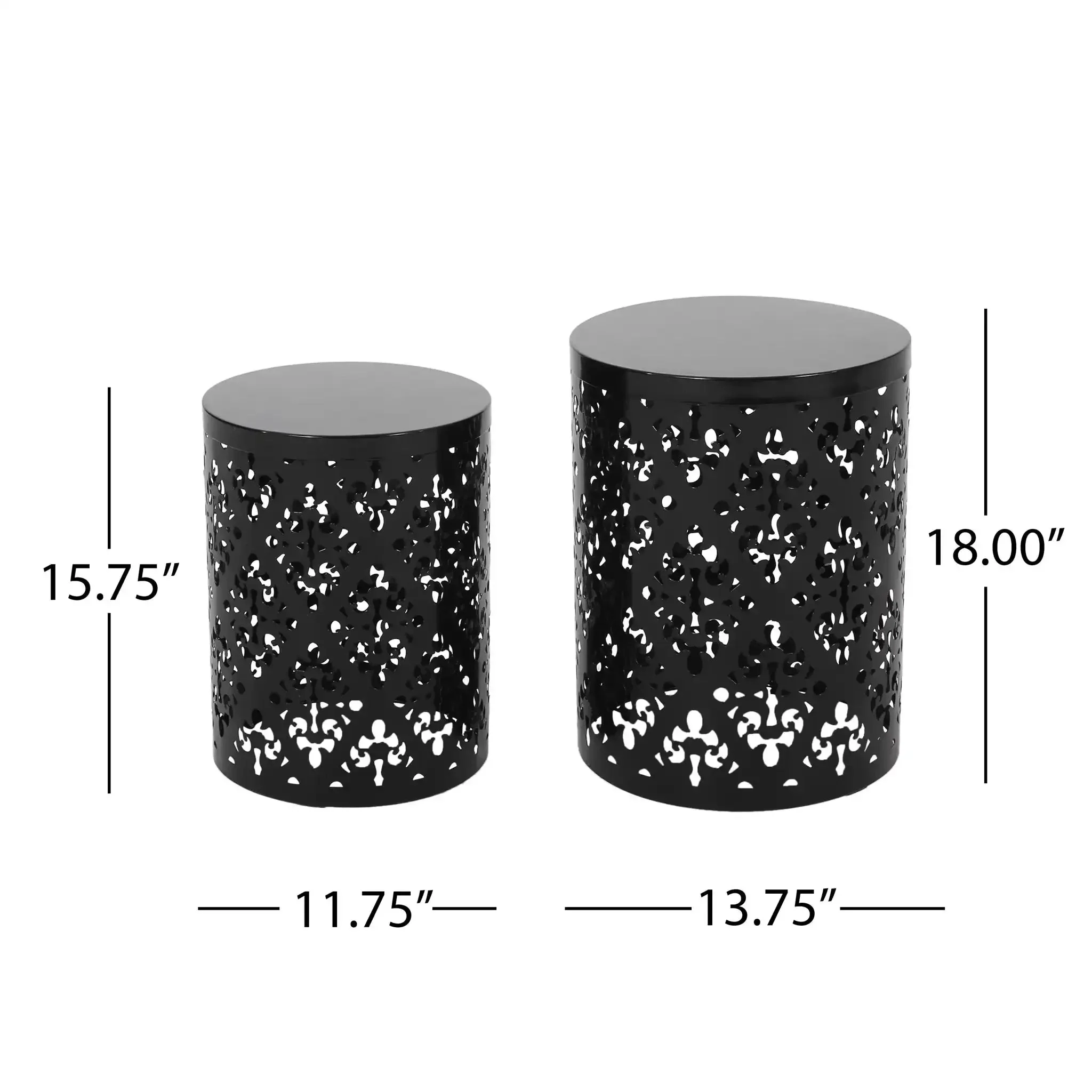 Outdoor Metal Modern Design End Table - Image 12