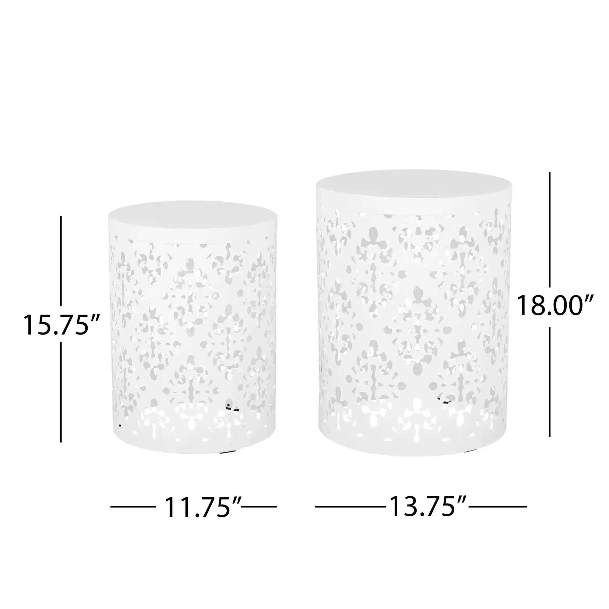 Outdoor Metal Modern Design End Table - Image 25