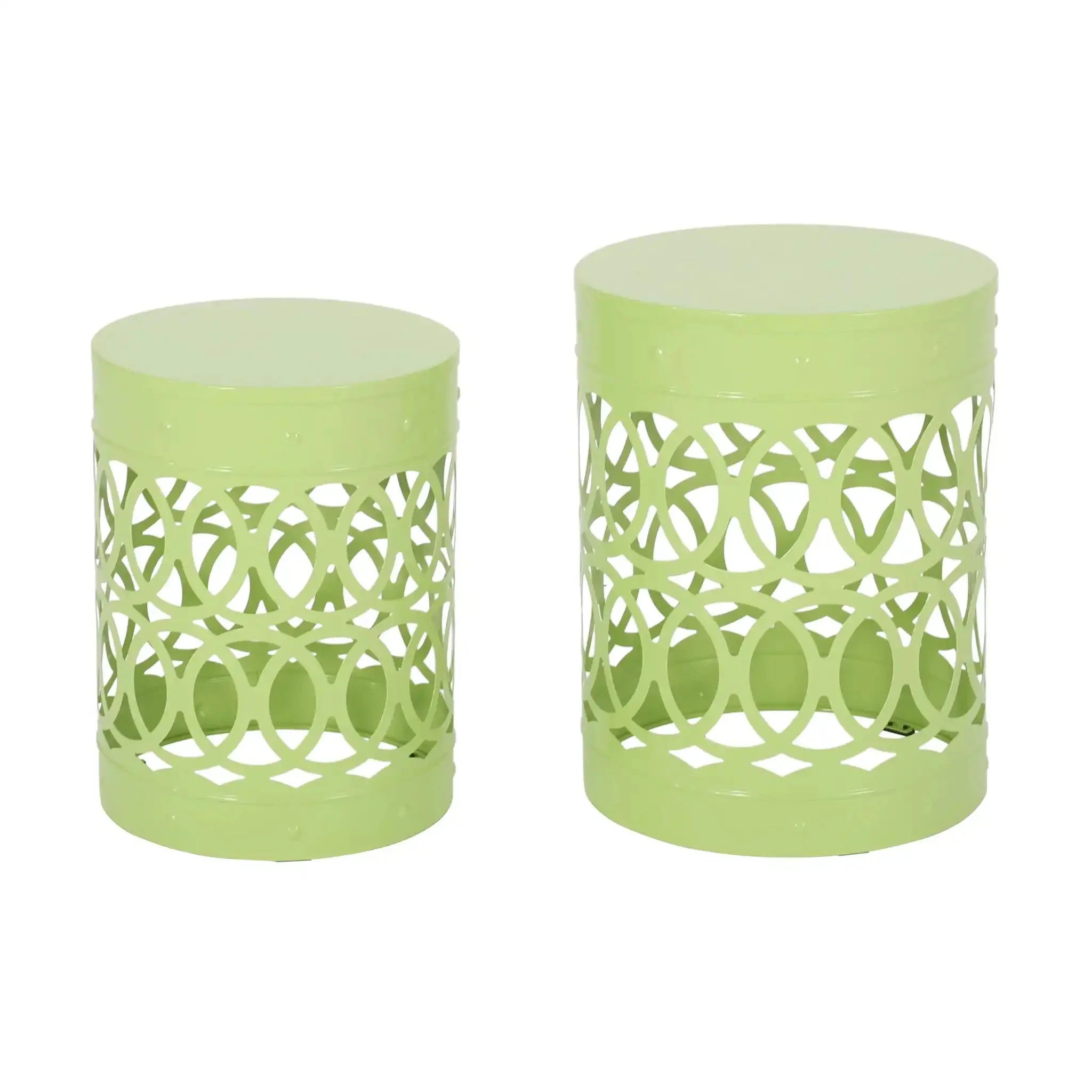 Outdoor Metal S/2 End Table - Image 12