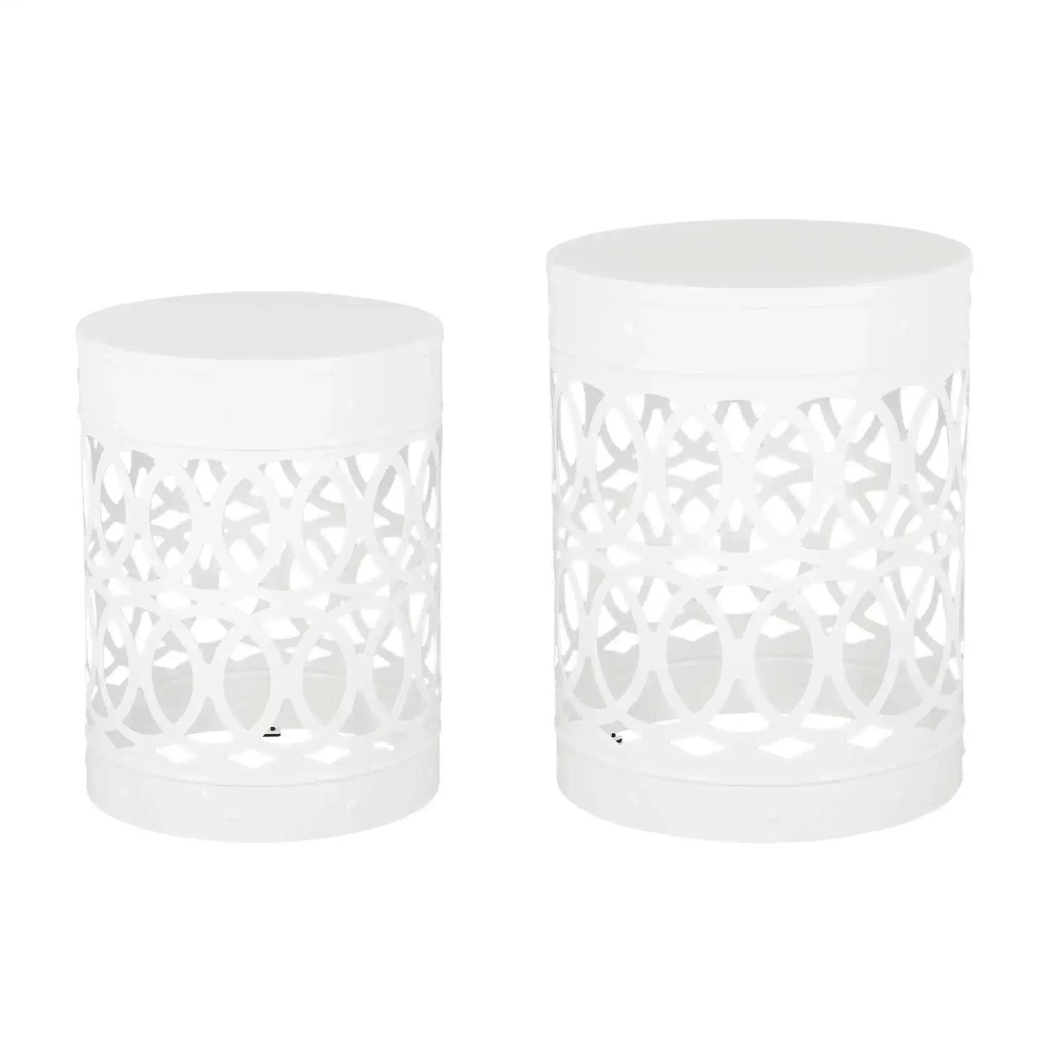 Outdoor Metal S/2 End Table - Image 3