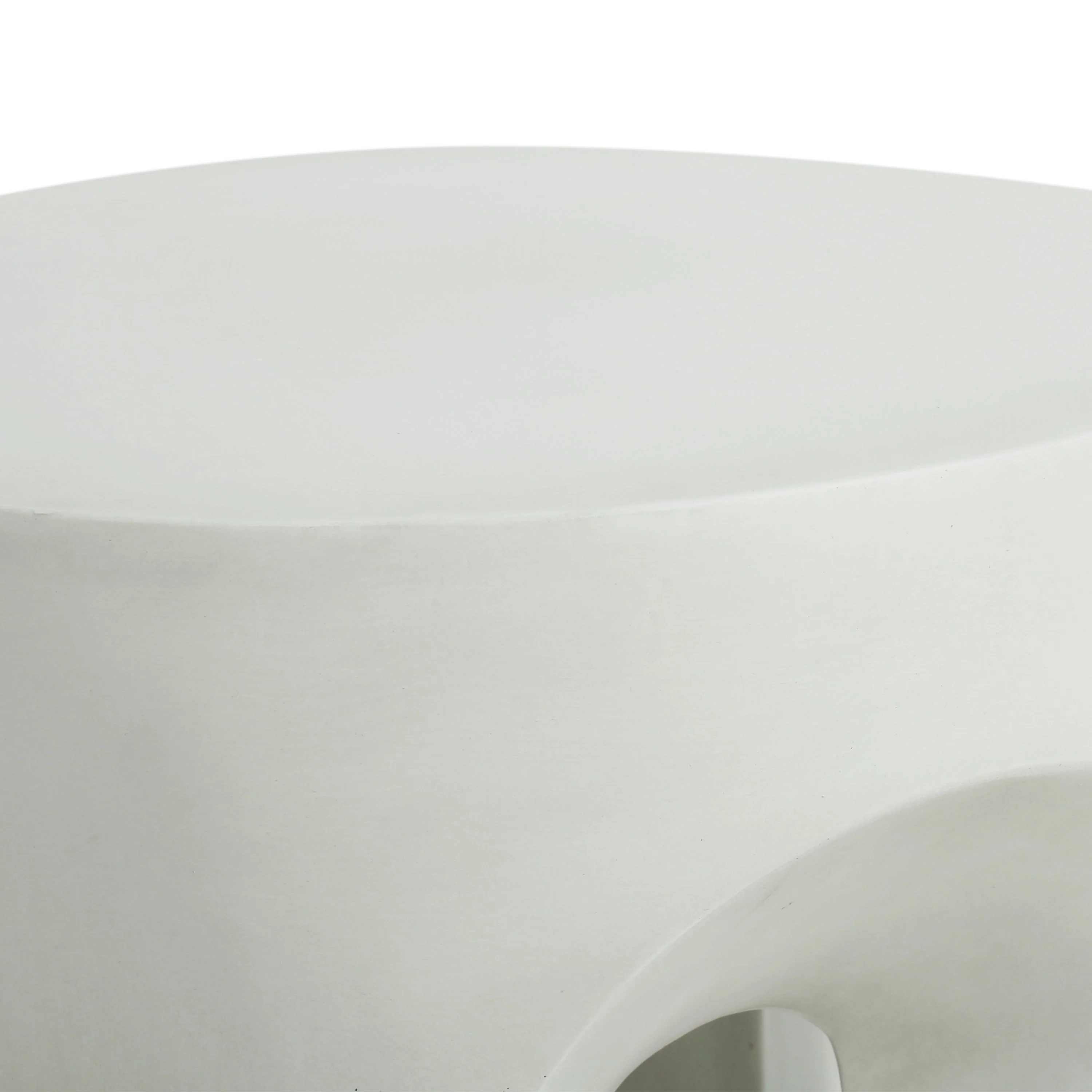 Outdoor MGO Round Top Side Table in Antique White - Image 6