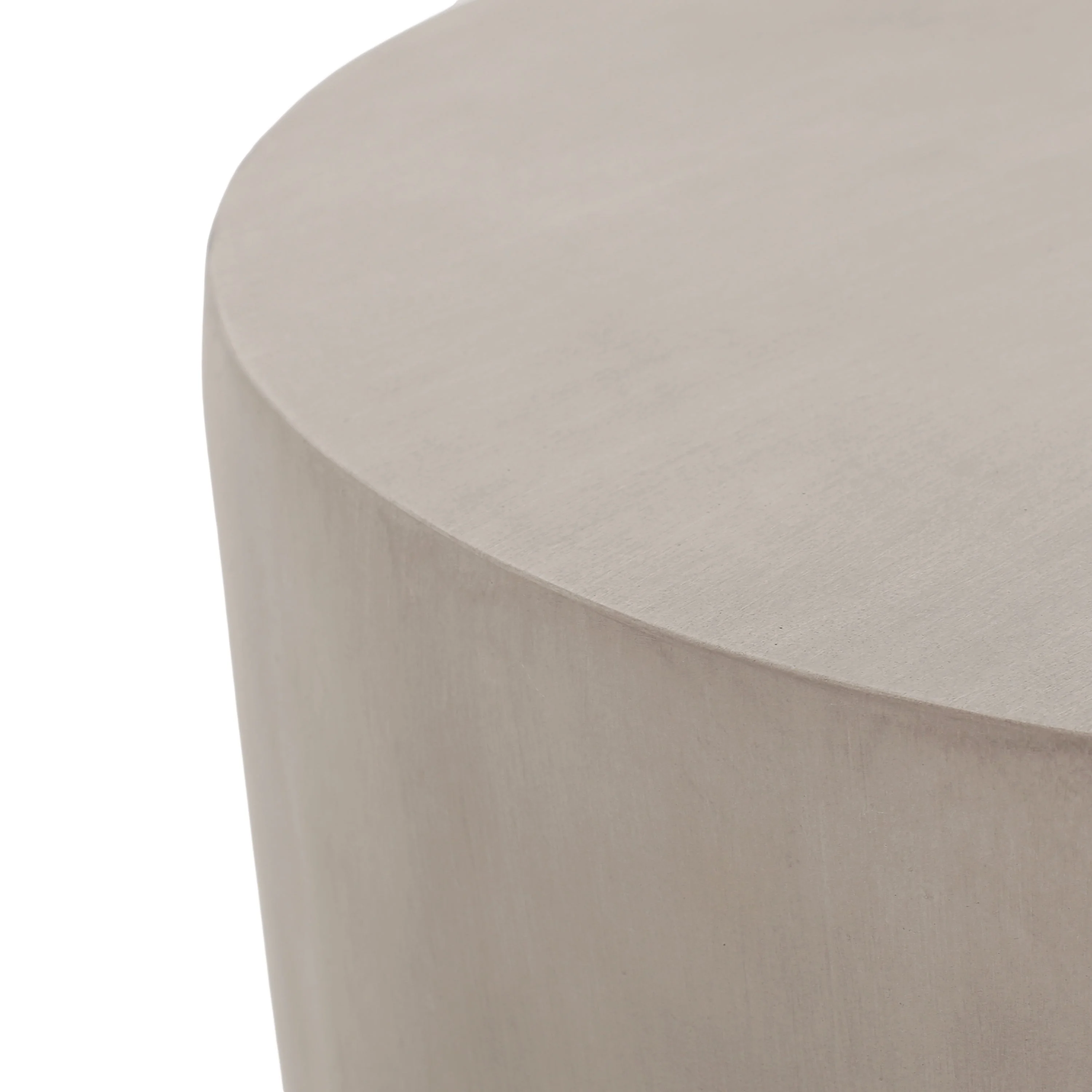 Outdoor MGO Round U-Shape Side Table Light Grey - Image 5