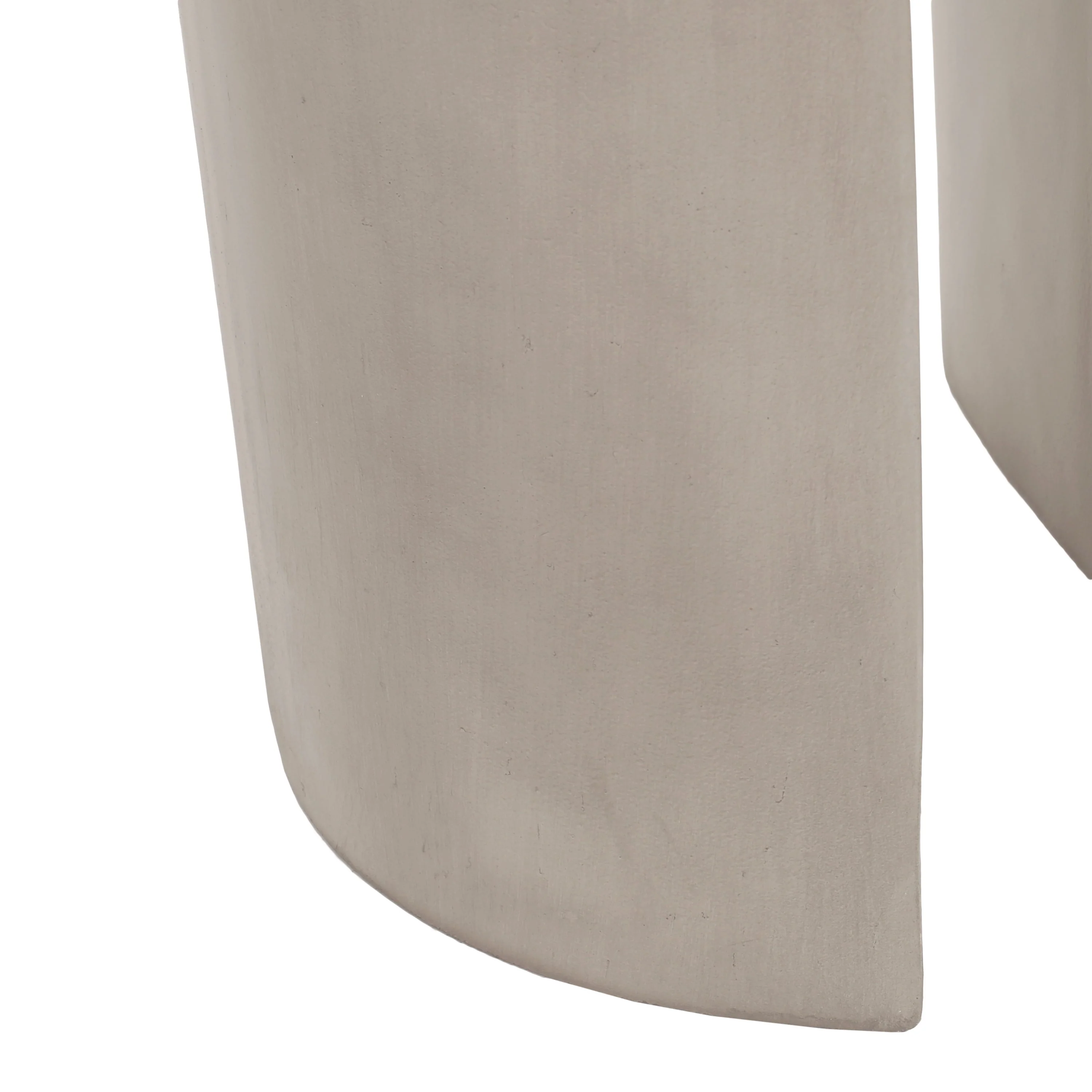 Outdoor MGO Round U-Shape Side Table Light Grey - Image 6
