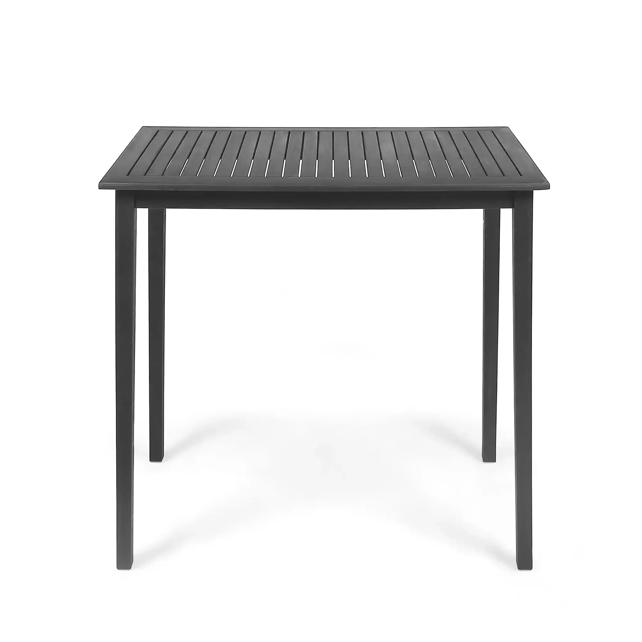 Outdoor Minimalist Acacia Wood Rectangle Bar Table - Image 2