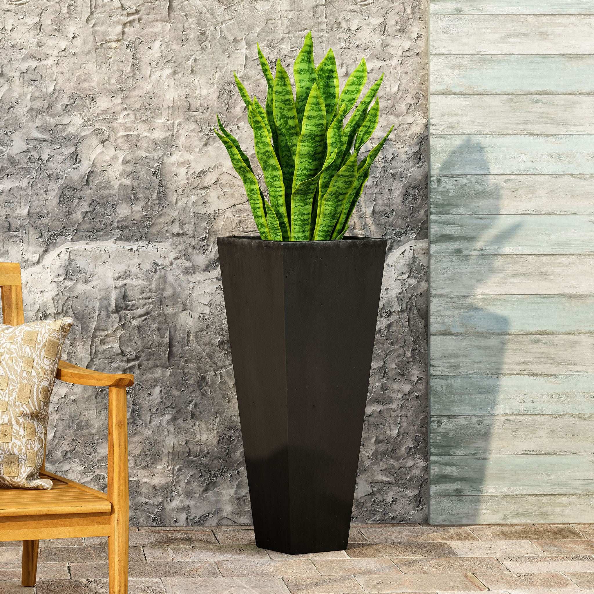 Outdoor Modern Cast Stone Planter - Image 22