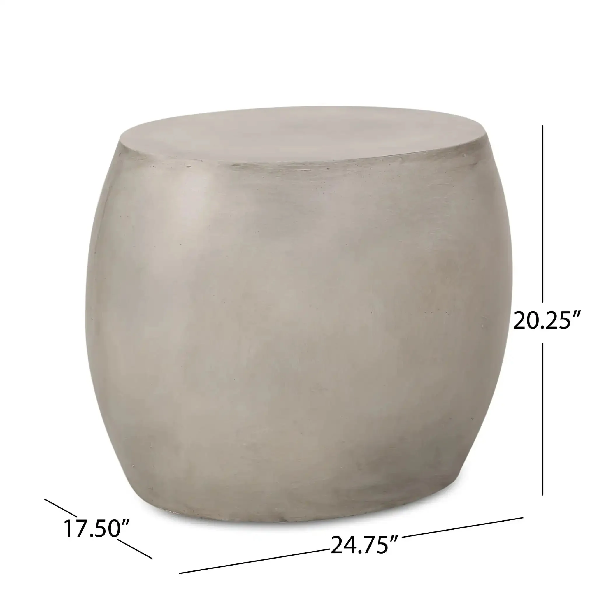 Outdoor Oval Shaped Side Table - Image 7