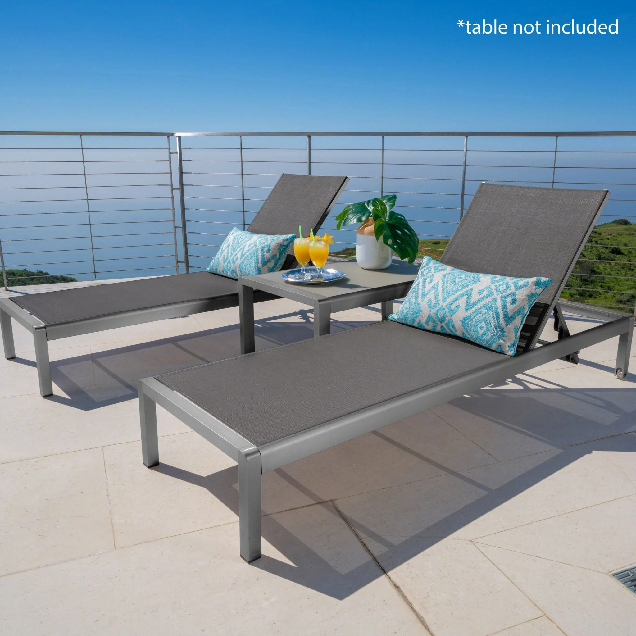 Outdoor Patio Chaise Lounge With 5 Reclining Positions - Image 15