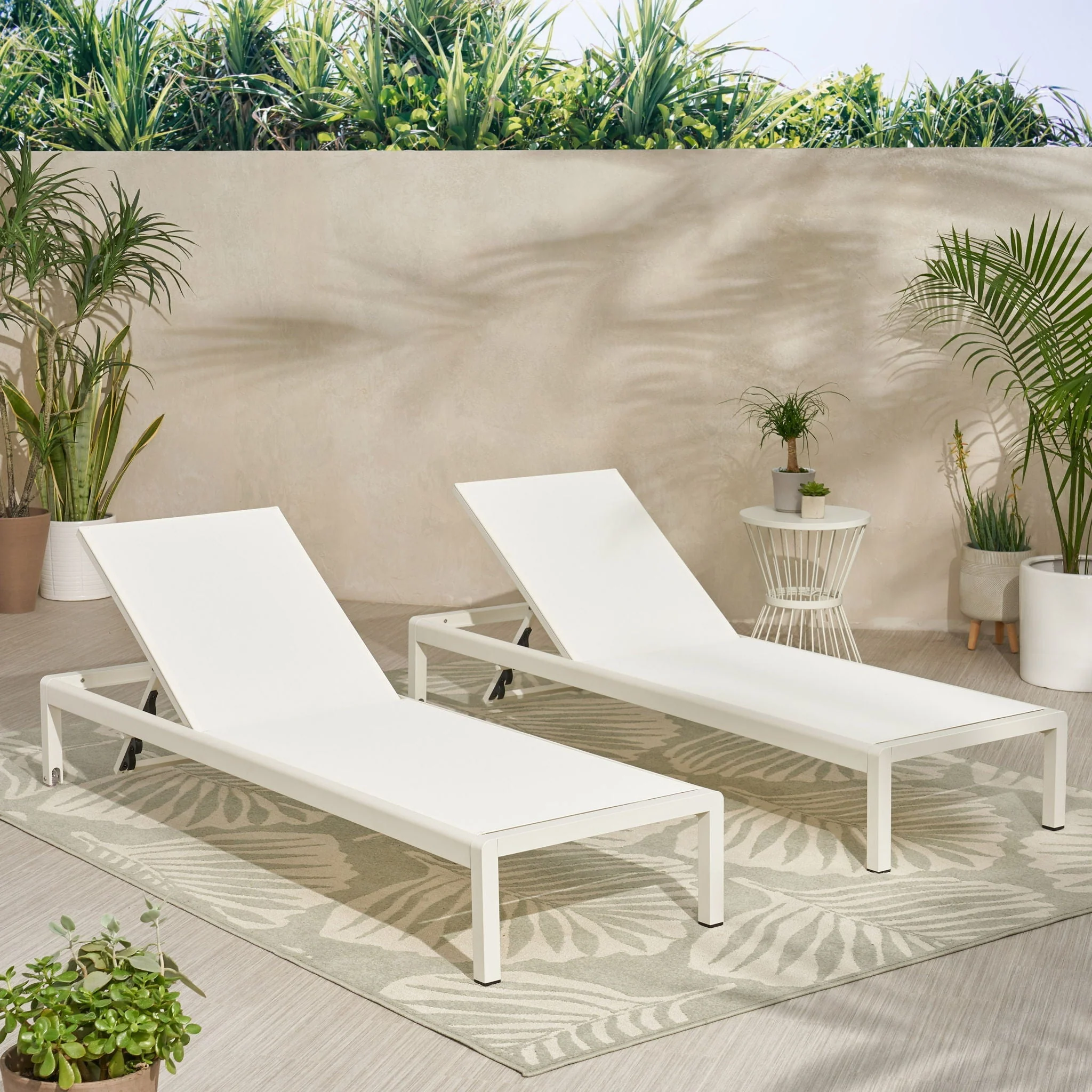 Outdoor Patio Chaise Lounge With 5 Reclining Positions - Image 16