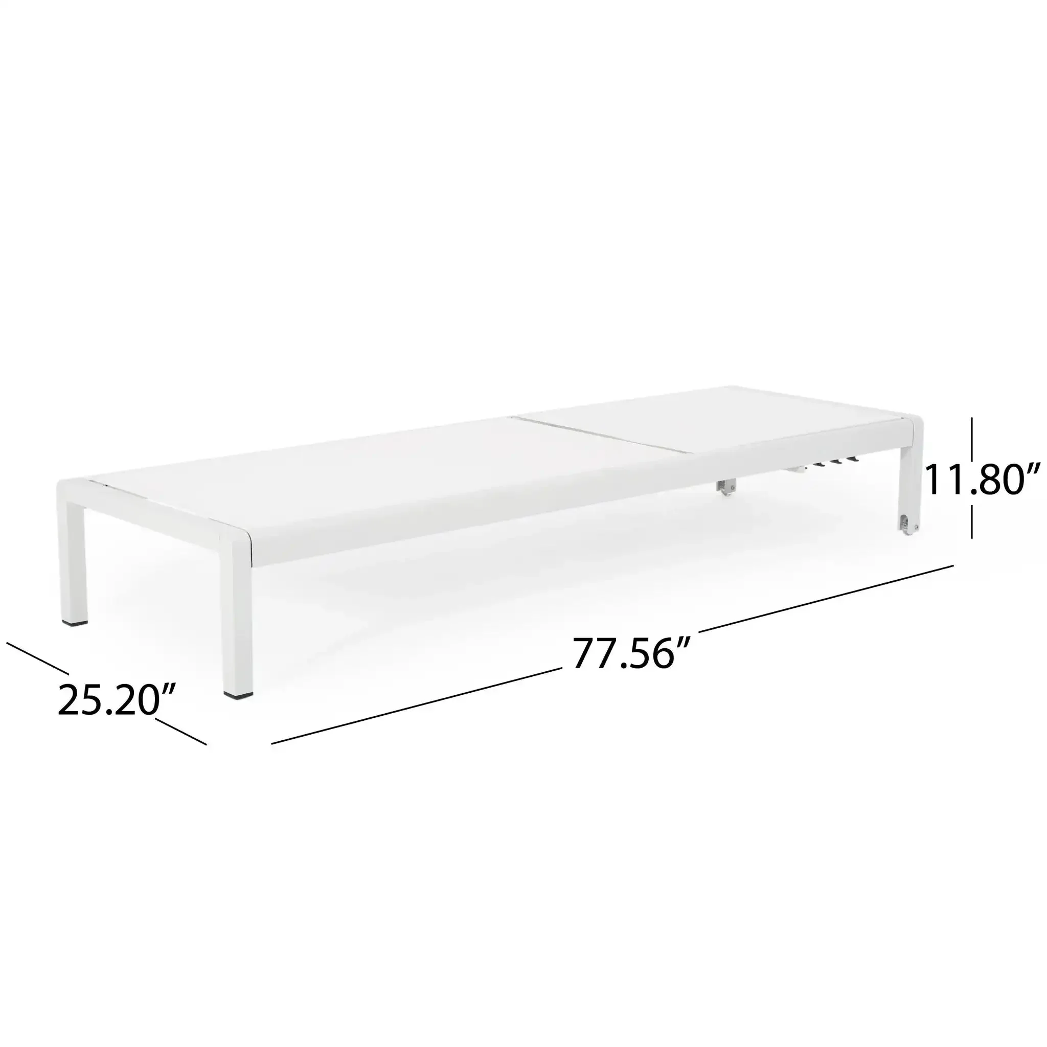 Outdoor Patio Chaise Lounge With 5 Reclining Positions - Image 21