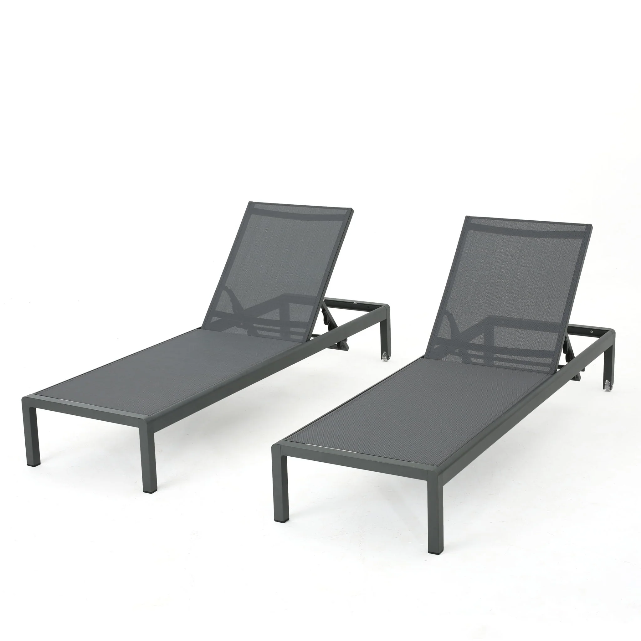 Outdoor Patio Chaise Lounge With 5 Reclining Positions - Image 3