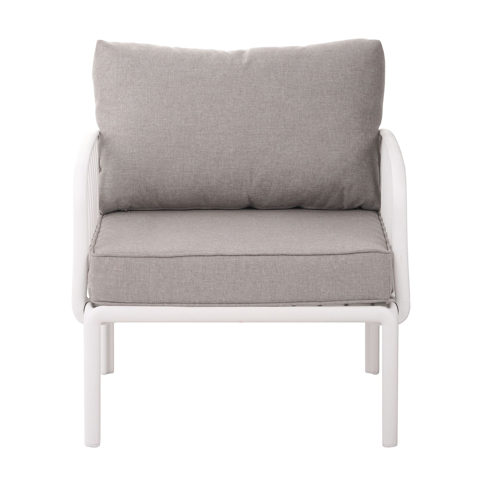 Outdoor Patio Club Chair with Waterproof Thick Cushions and Deep Seating - Image 2