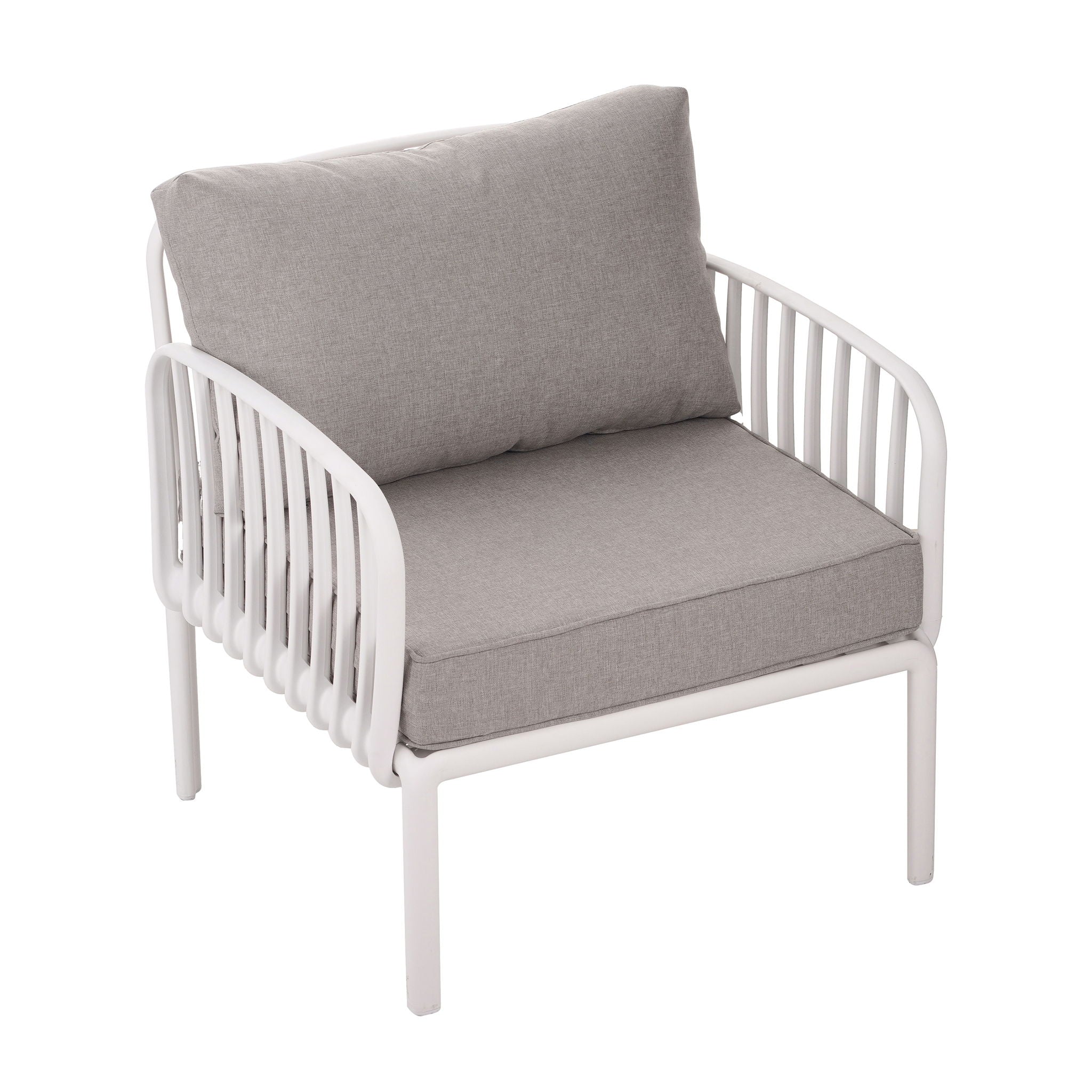 Outdoor Patio Club Chair with Waterproof Thick Cushions and Deep Seating - Image 4