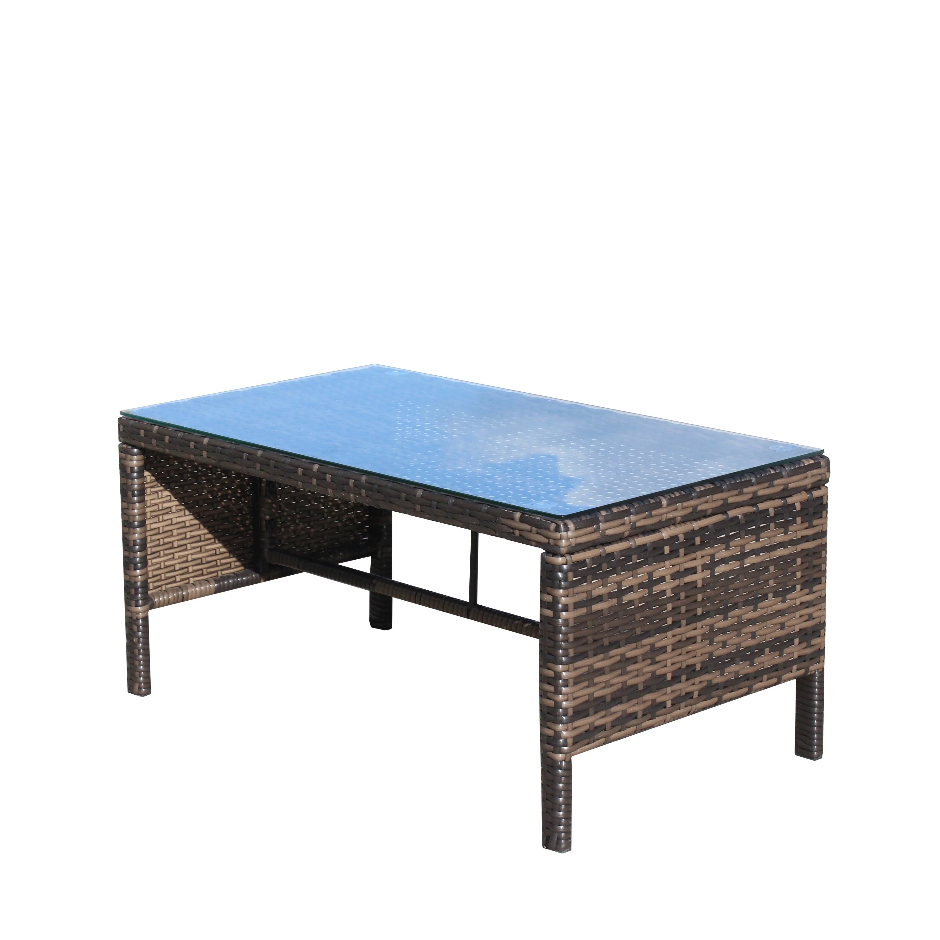 Outdoor Patio Furniture 3-Piece Conversation Set (Beige Cushion) - Image 22