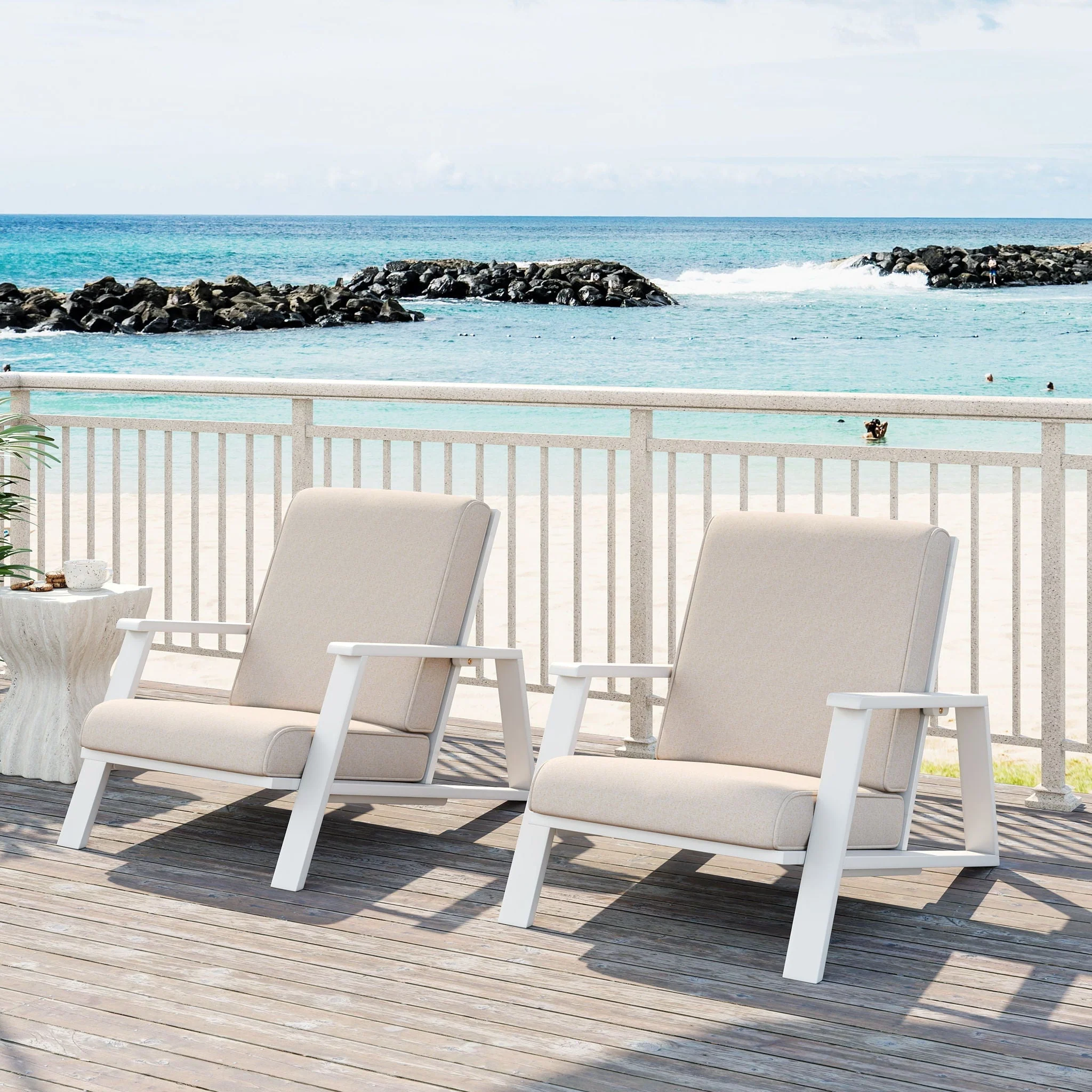 Outdoor Patio Lounge Chair (Set of 2) - Image 4