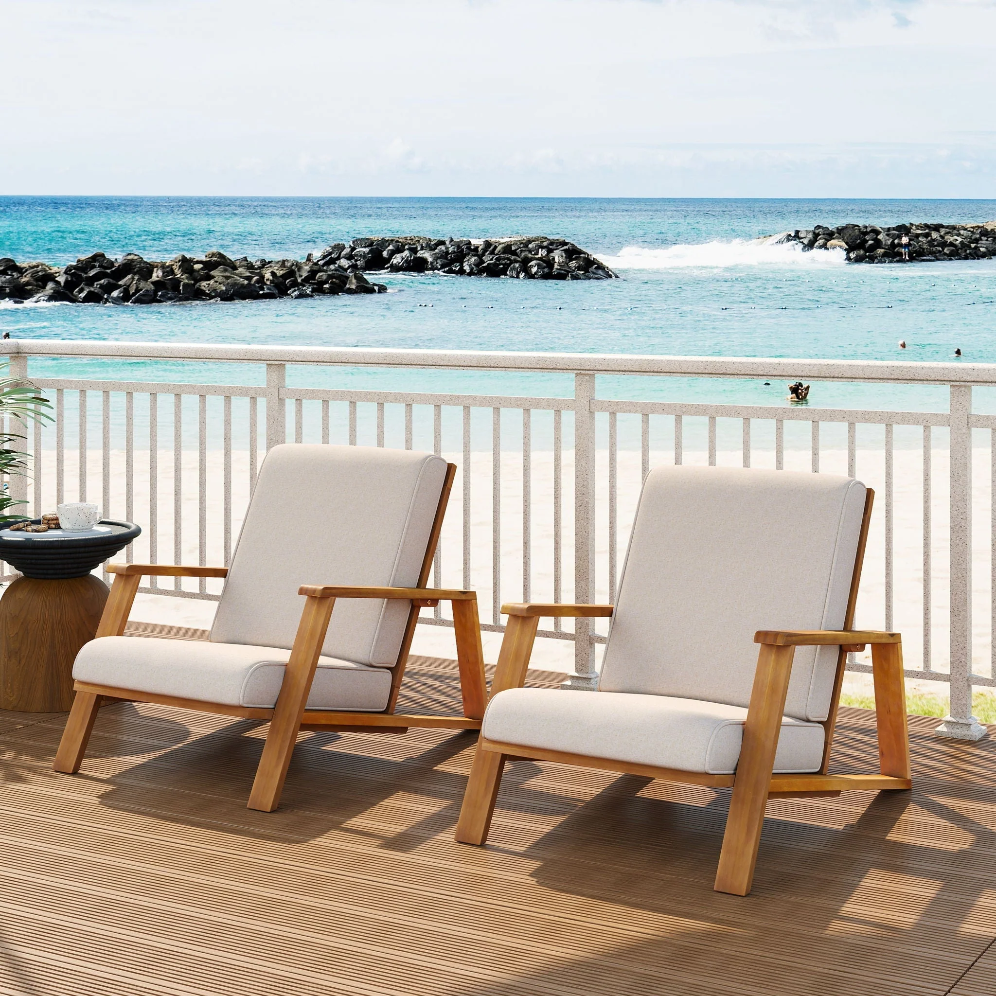 Outdoor Patio Lounge Chair (Set of 2) - Image 6
