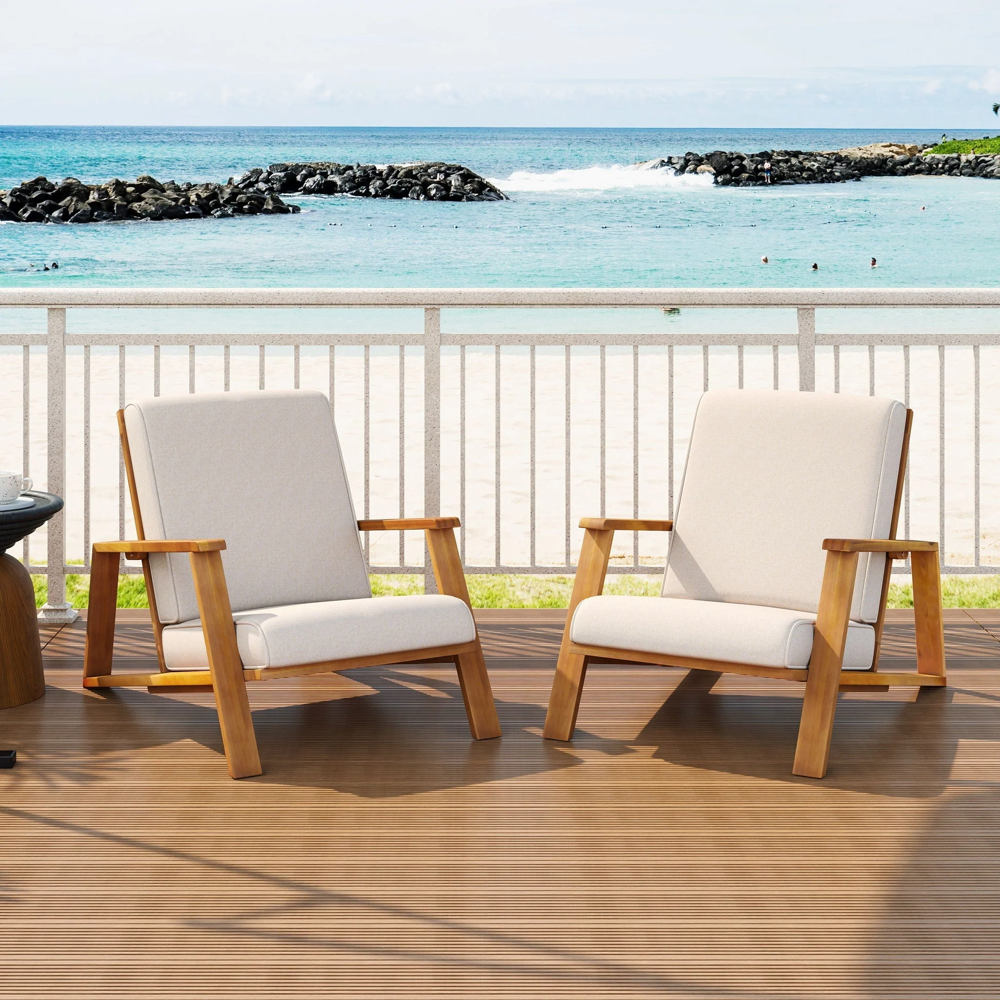 Outdoor Patio Lounge Chair (Set of 2) - Image 7