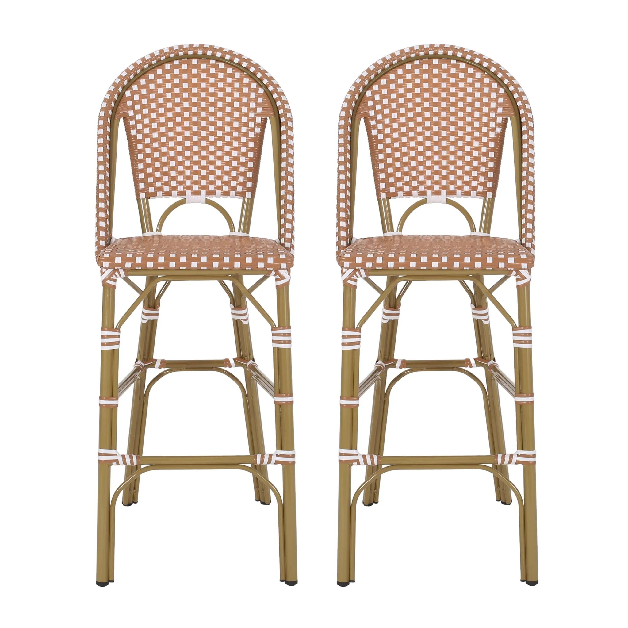 Outdoor Pe Rattan French Barstool Set - Image 3