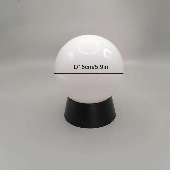 Outdoor Post Lamp Black Globe Fence Deck Pillar Light for Yard Porch - Image 10