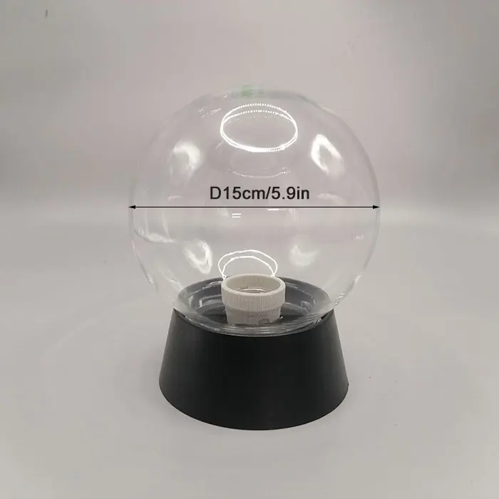 Outdoor Post Lamp Black Globe Fence Deck Pillar Light for Yard Porch - Image 13
