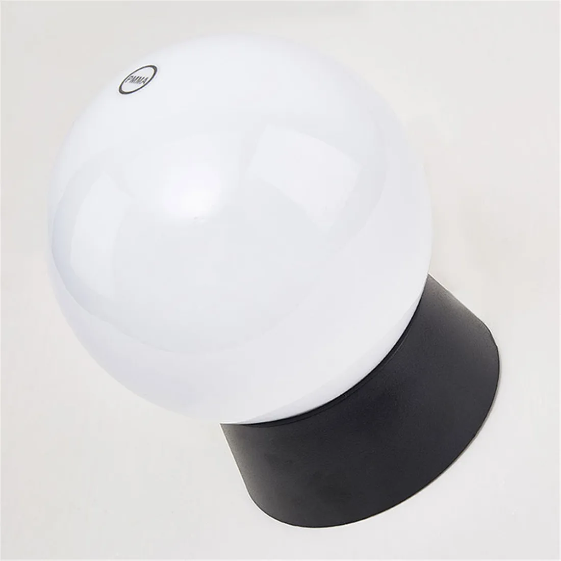 Outdoor Post Lamp Black Globe Fence Deck Pillar Light for Yard Porch - Image 4
