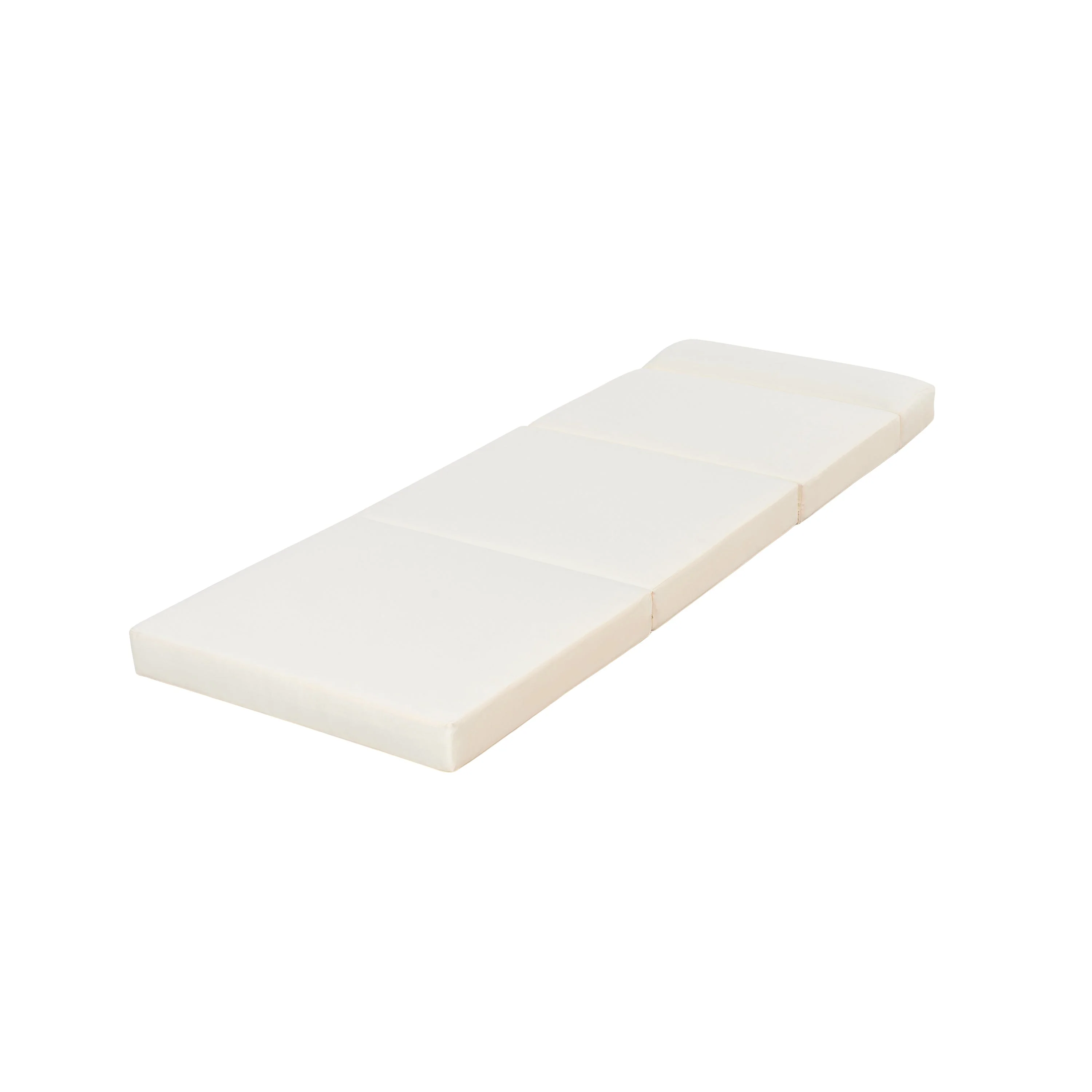 Outdoor Reclining Chair Cushion with Headrest in Beige - Image 2