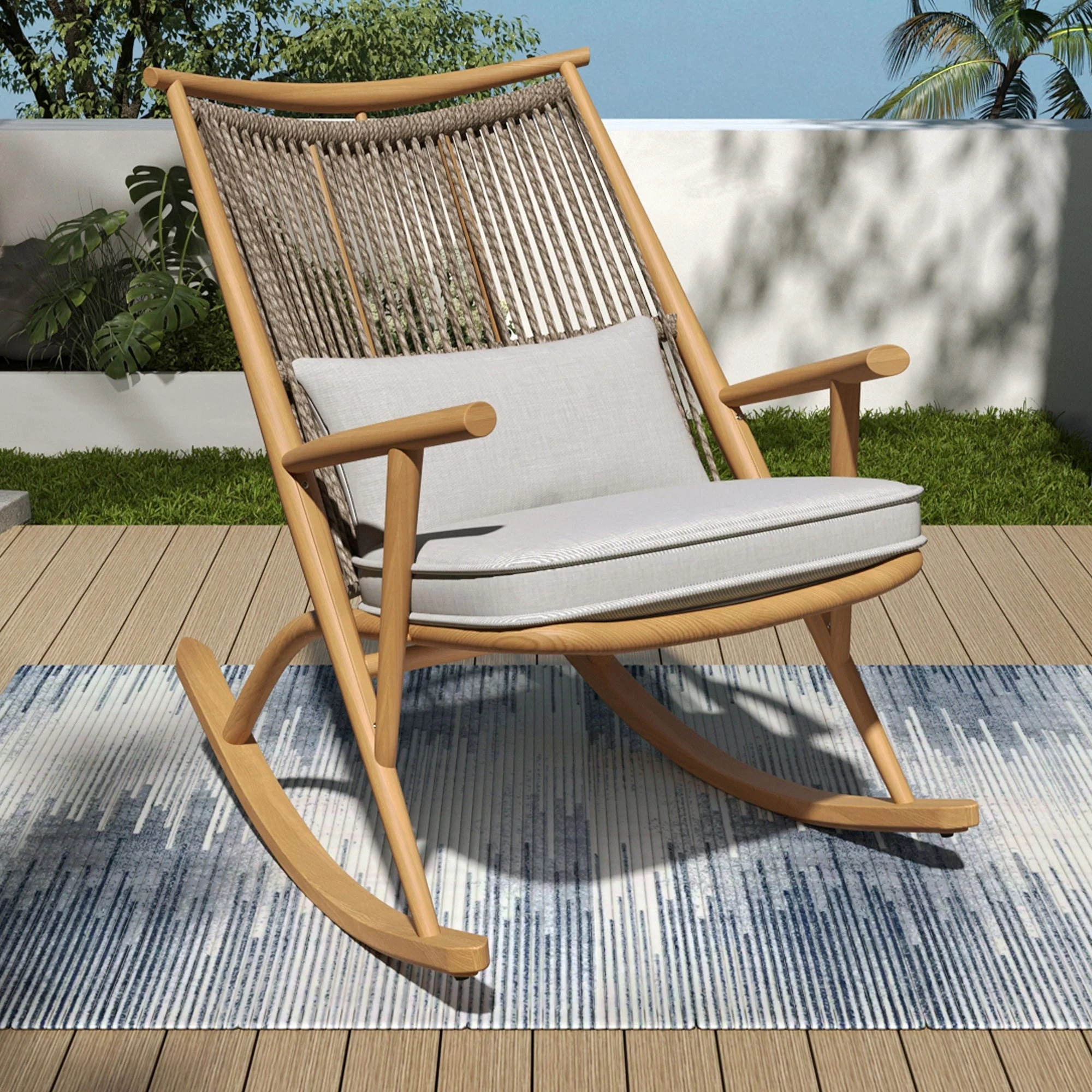 Outdoor Rocking Chair - Maple - Image 3