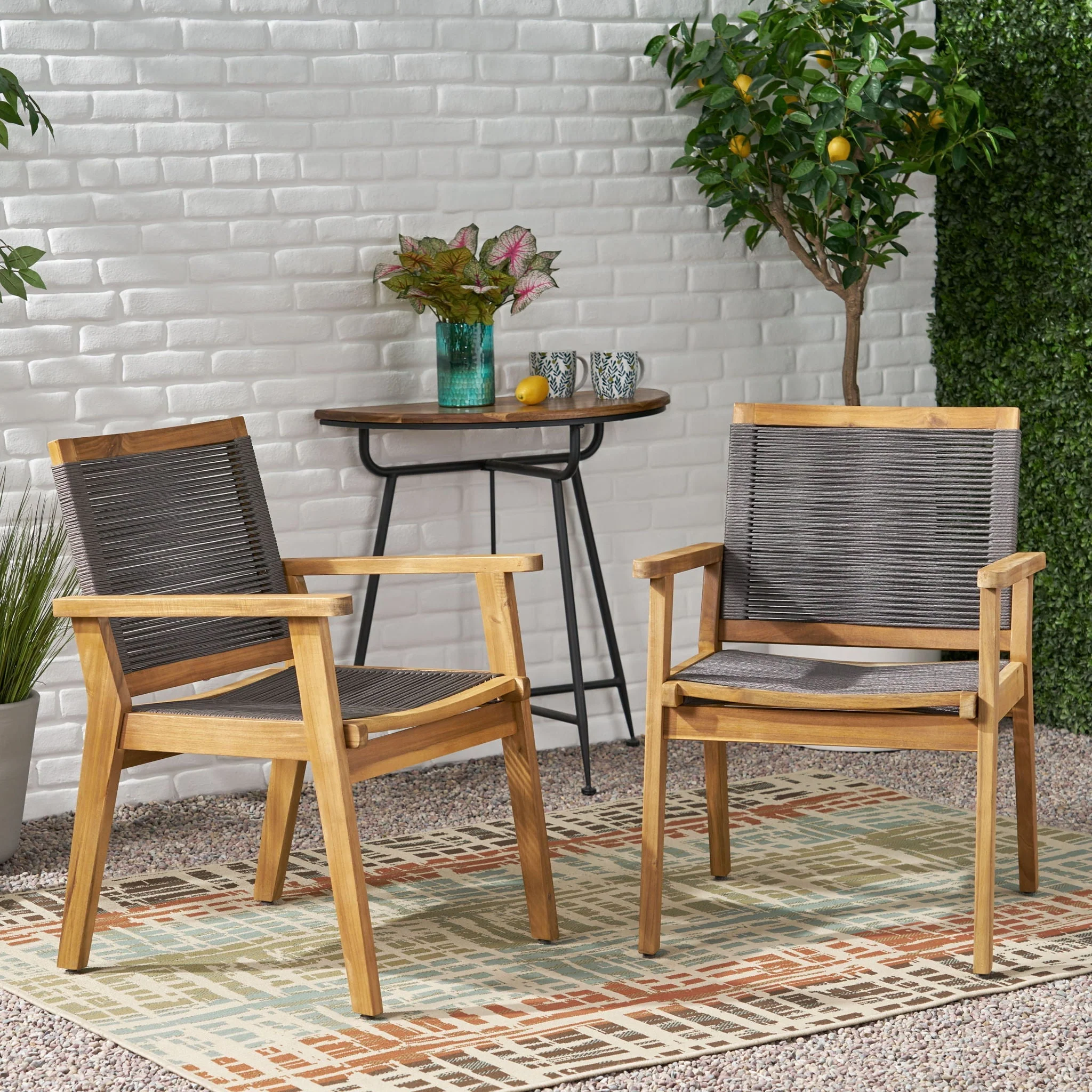 Outdoor Rope Dining Chair (Set of 2) - Image 4