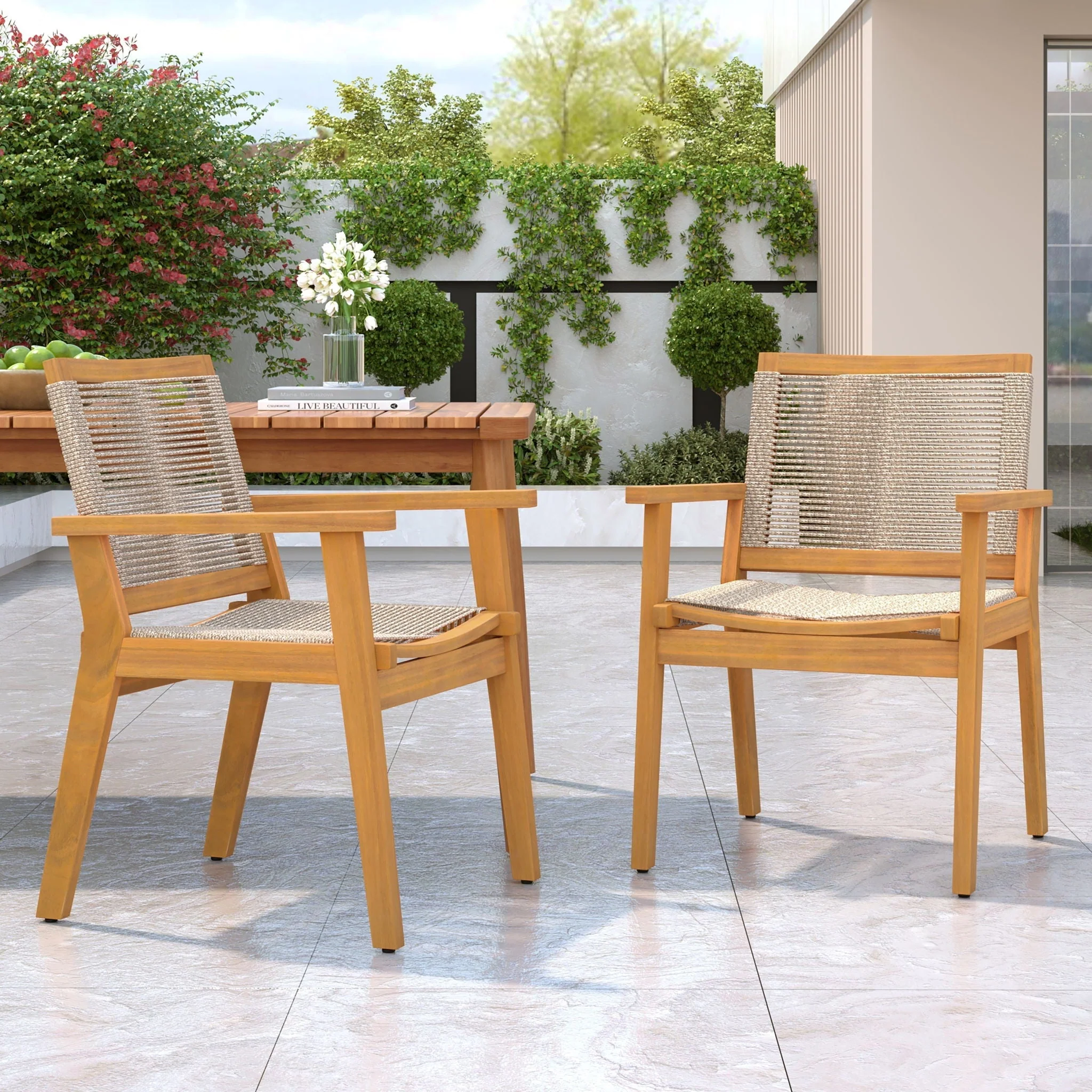 Outdoor Rope Dining Chair (Set of 2) - Image 8