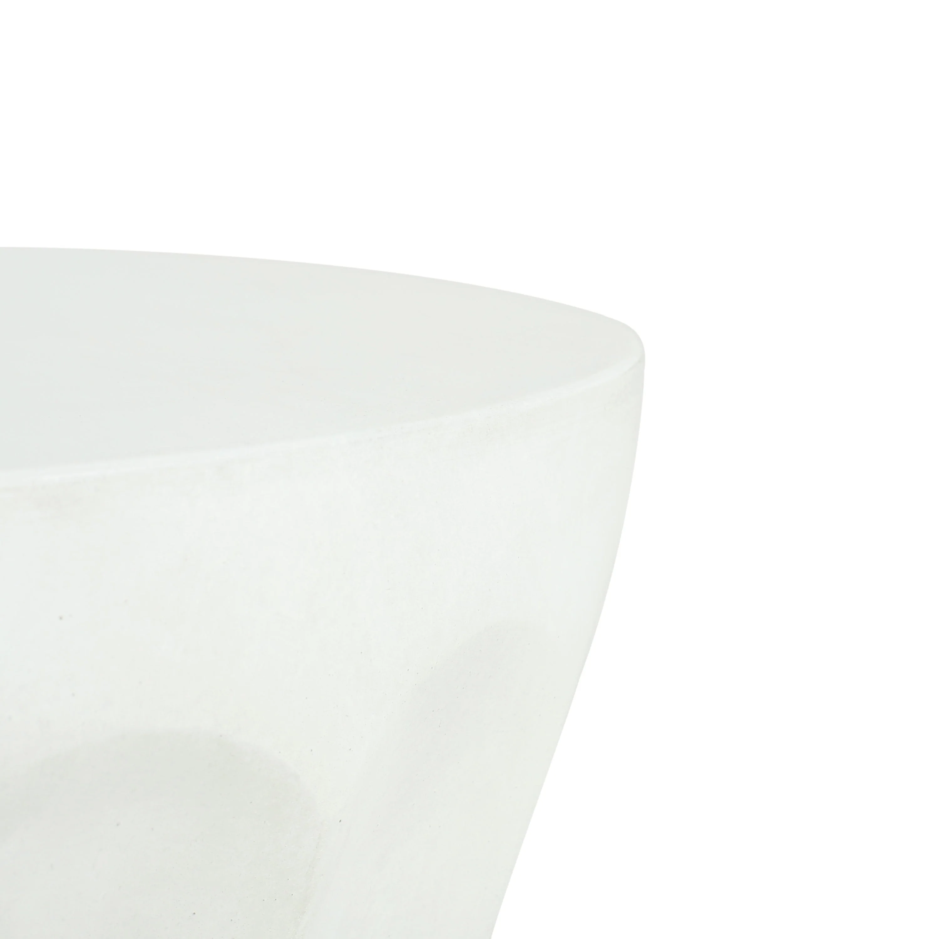 Outdoor Round Concrete Antique White Side Table - Image 4