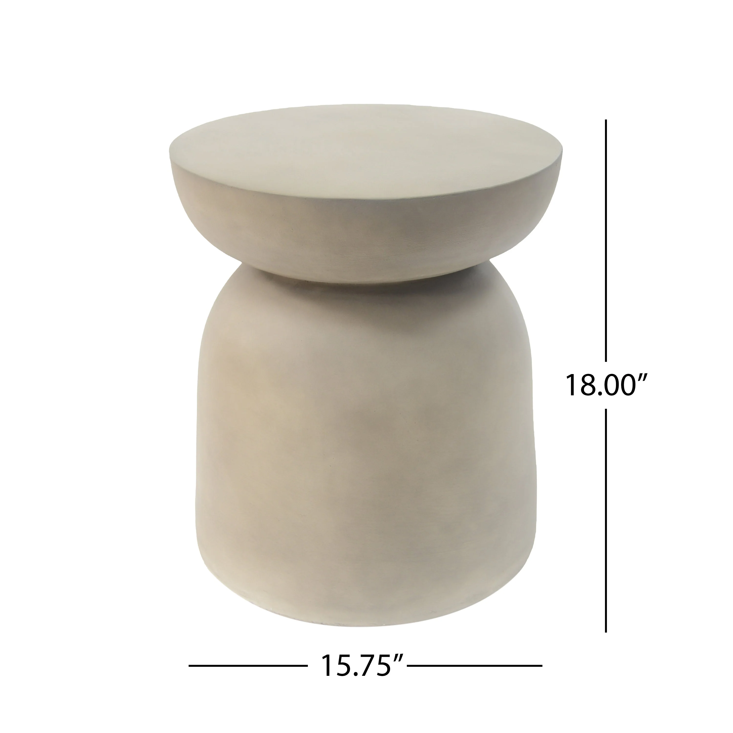 Outdoor Round Top MGO Drum Side/End Table - Image 4
