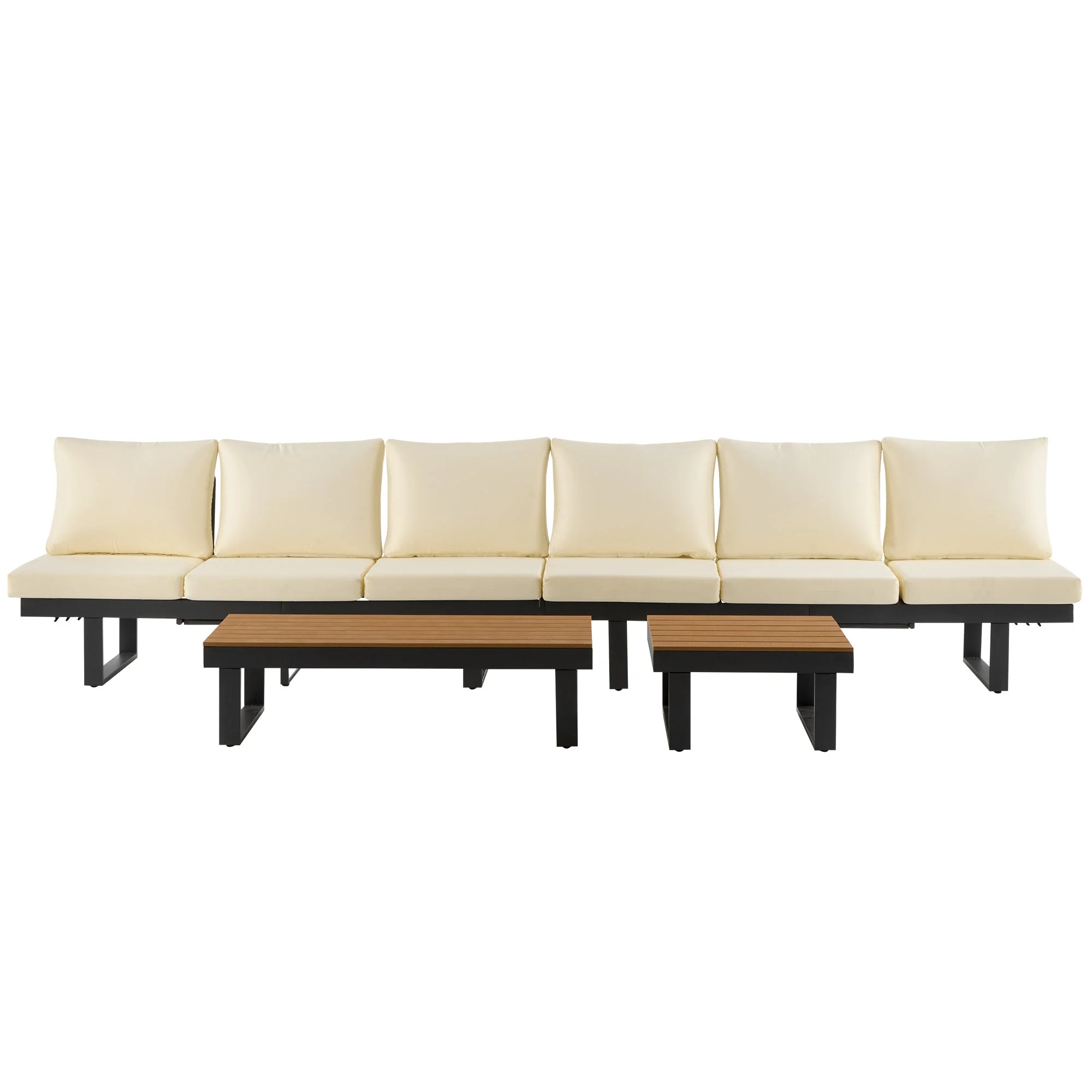 Outdoor Sectional Sofa Set with Adjustable Reclining Seats - Image 17