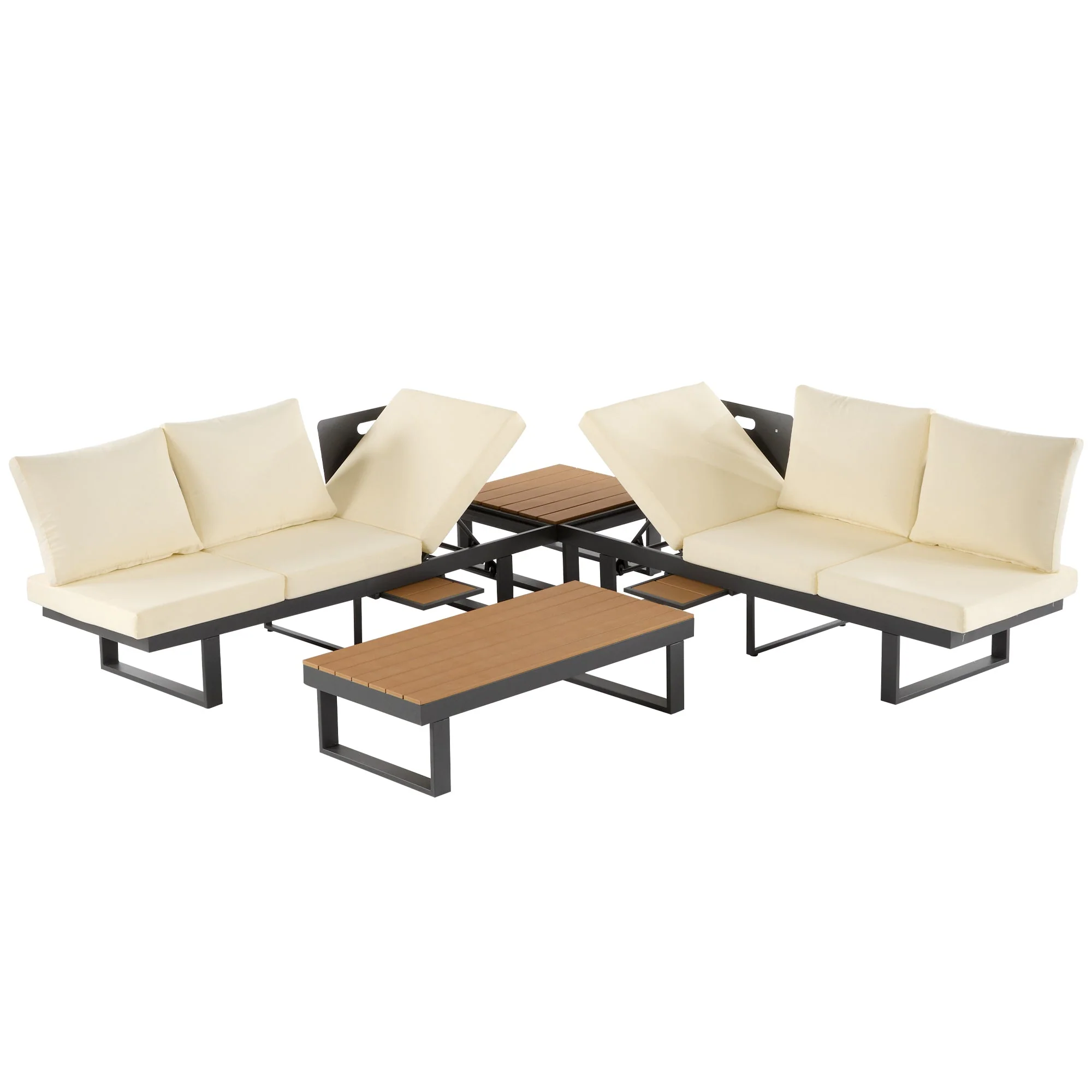 Outdoor Sectional Sofa Set with Adjustable Reclining Seats - Image 23