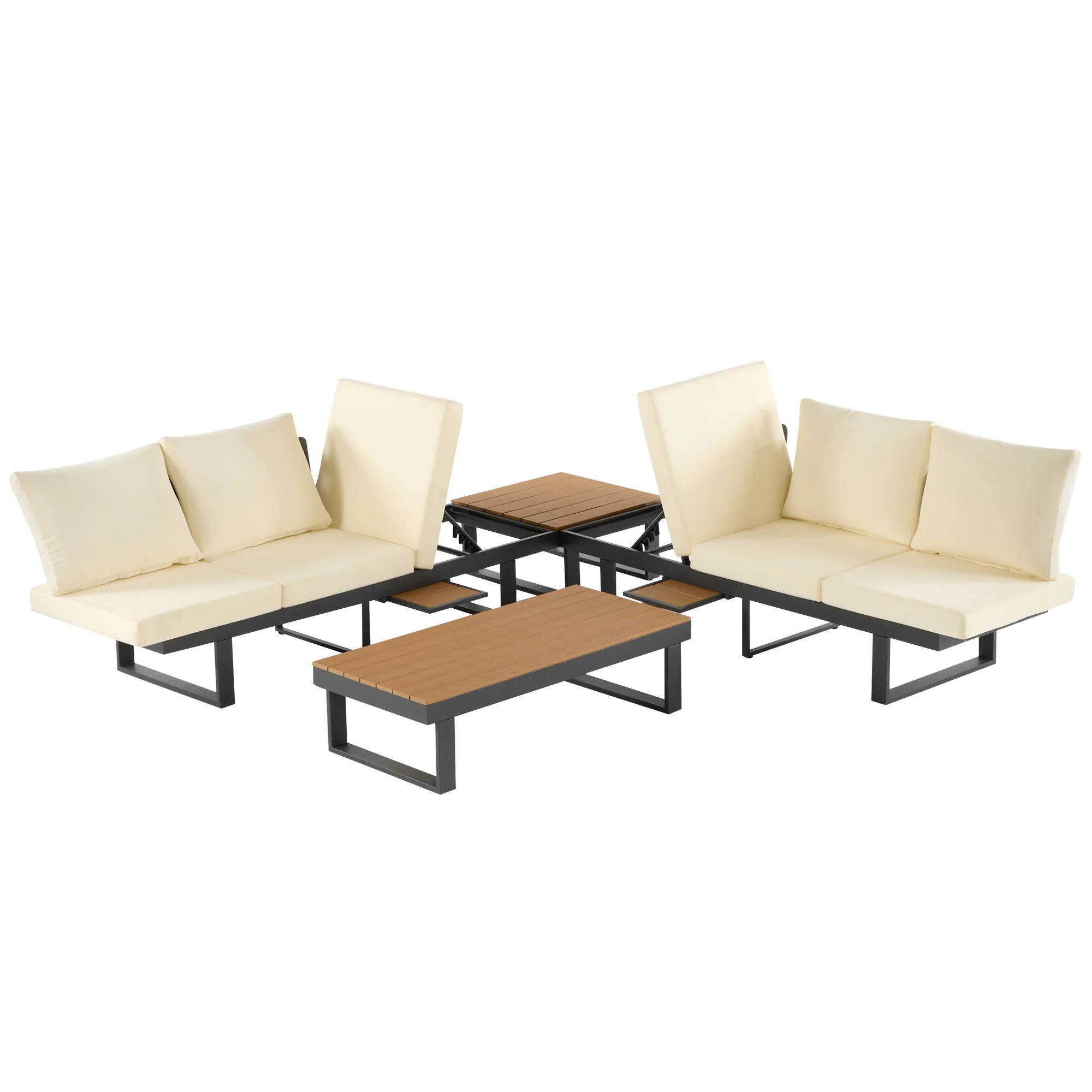 Outdoor Sectional Sofa Set with Adjustable Reclining Seats - Image 24