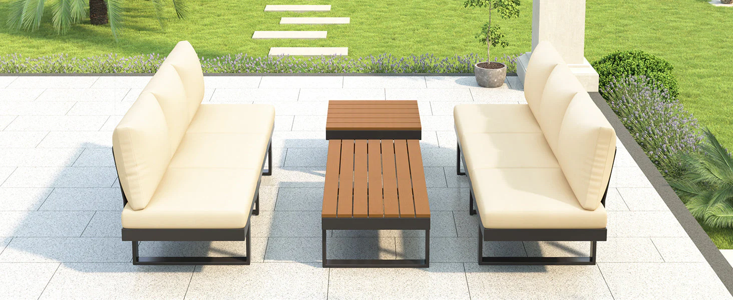 Outdoor Sectional Sofa Set with Adjustable Reclining Seats - Image 26