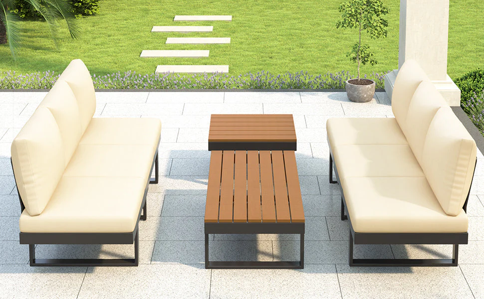 Outdoor Sectional Sofa Set with Adjustable Reclining Seats - Image 27